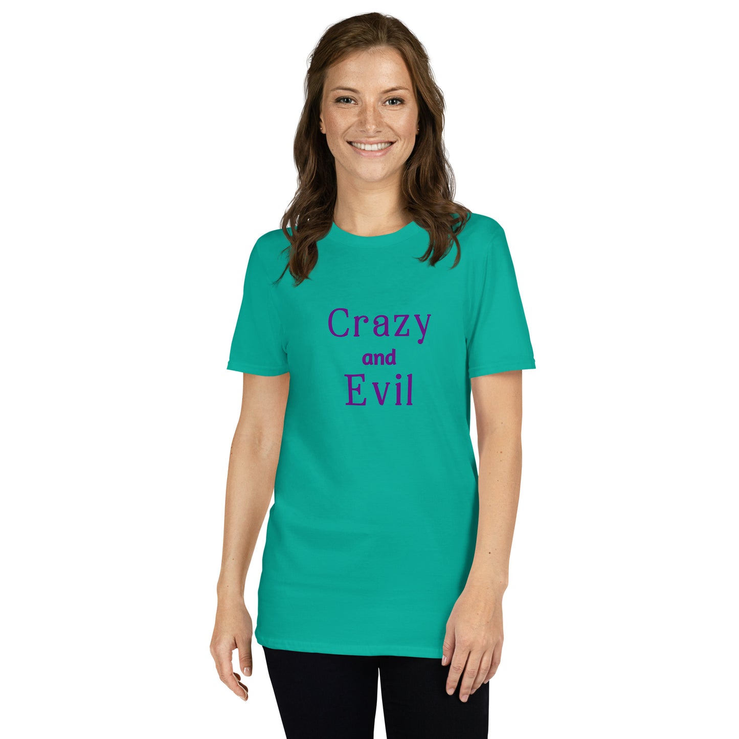 Crazy and Evil Unisex Tee by EraofInk