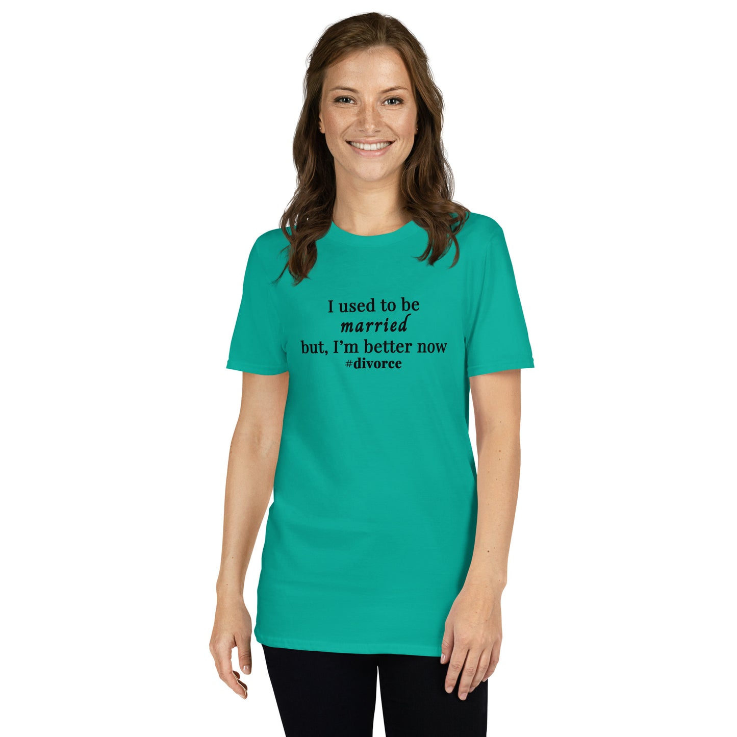 Parody Divorce Tee - I Used to be Married but I'm Better Now #divorce Unisex Tee by EraofInk