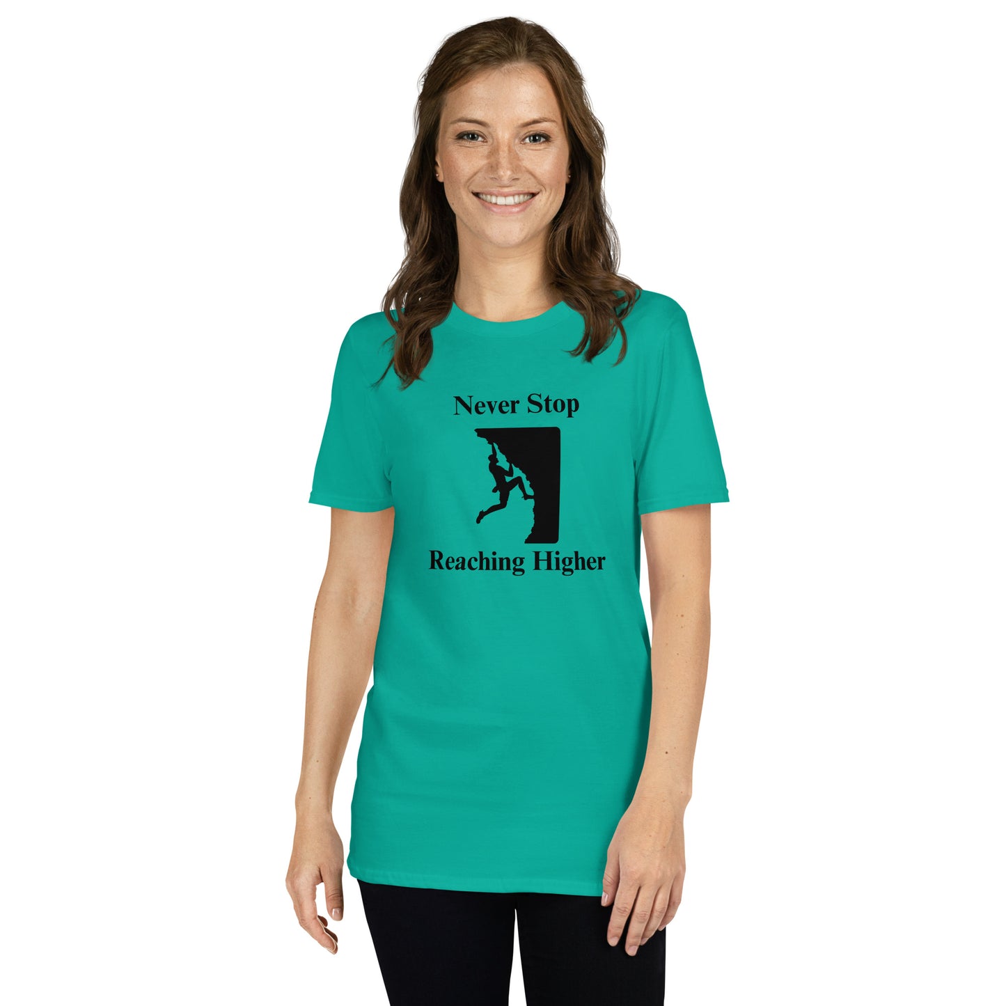 Never Stop Reaching Higher Unisex Tee by EraofInk
