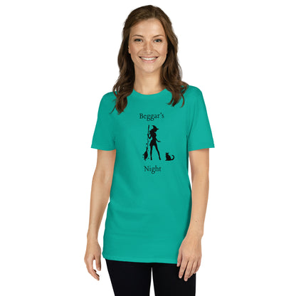 Beggar's Night Halloween Witch Sexy Witch Unisex Tee by EraofInk