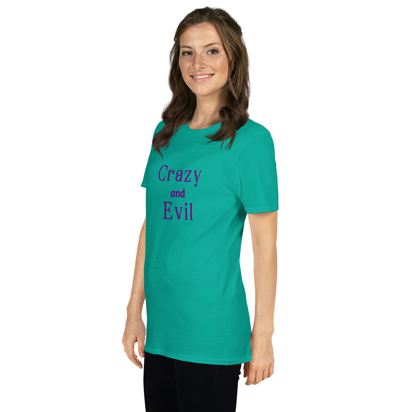 Crazy and Evil Unisex Tee by EraofInk