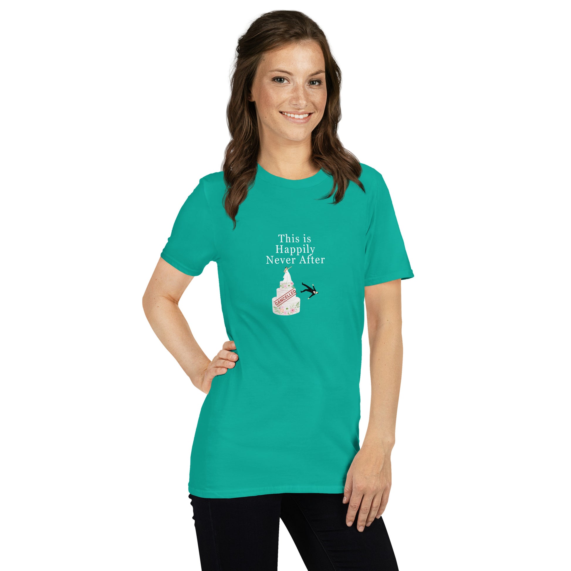 Wedding Cancelled Not Getting Married This is Happily Never After Unisex Tee. by EraofInk