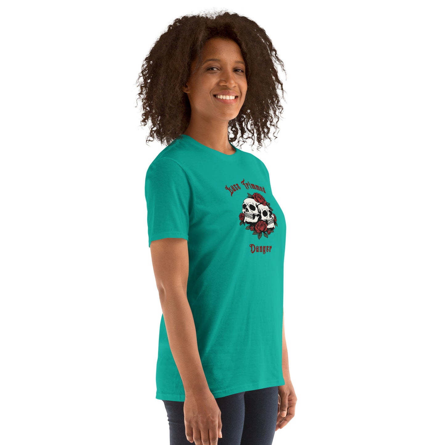 Lace Trimmed Danger Unisex Tee by EraofInk