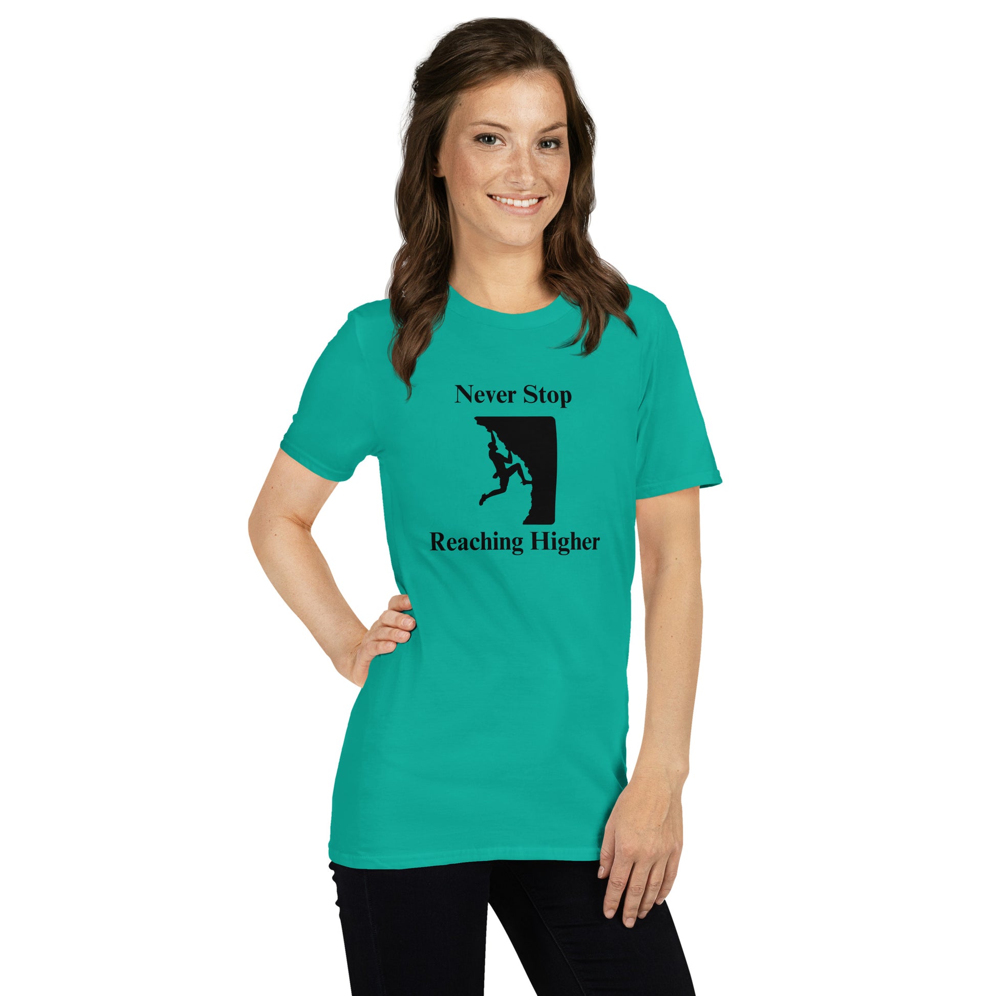 Never Stop Reaching Higher Unisex Tee by EraofInk