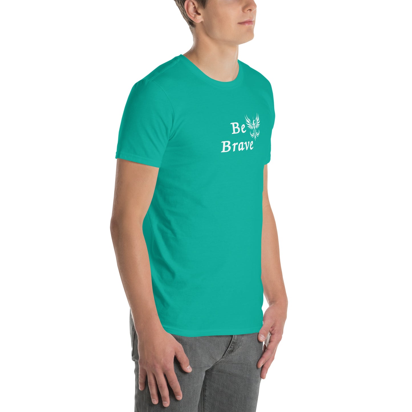 Be Brave Rising Phoenix Unisex Tee by EraofInk