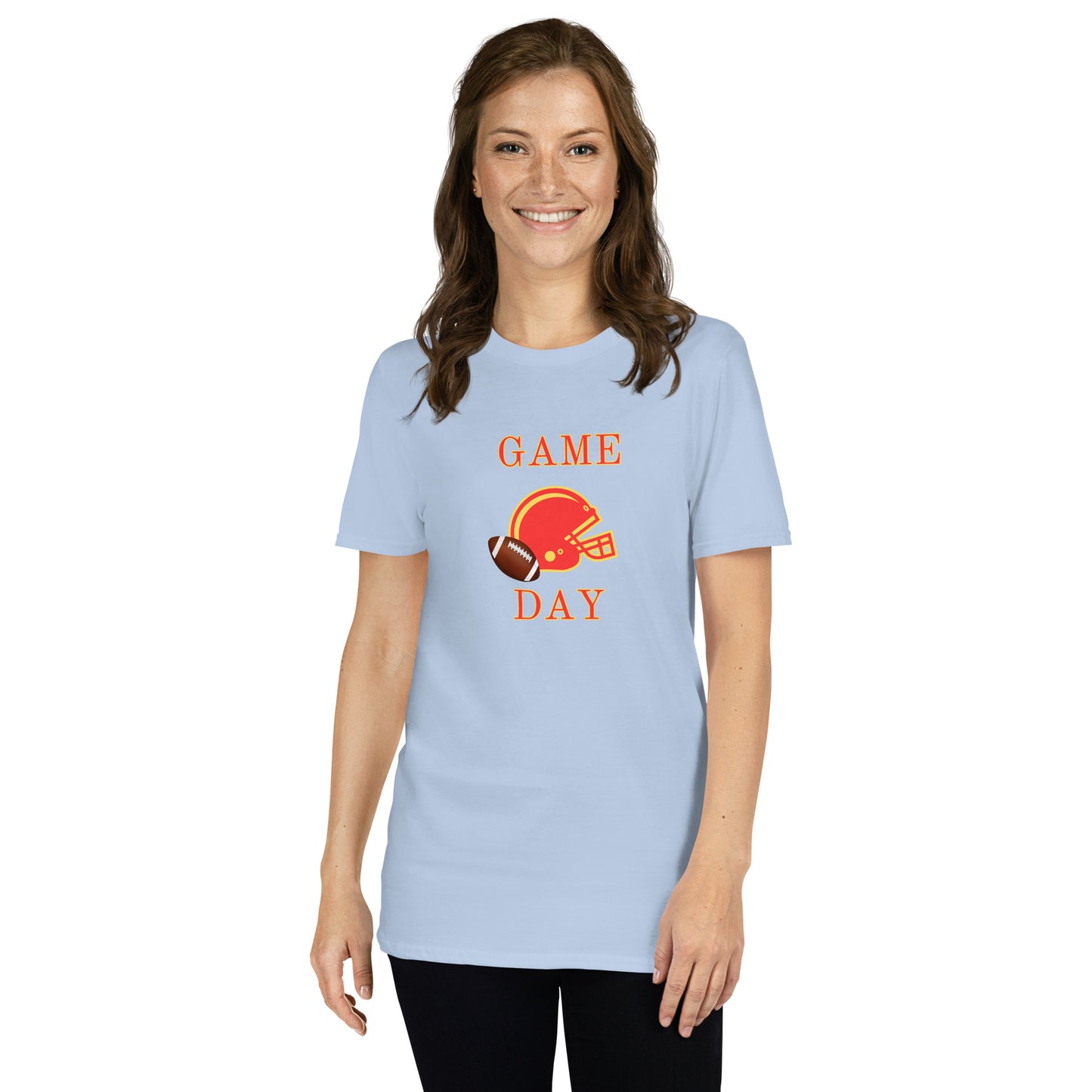 Football Game Day Red & Gold Unisex Tee by EraofInk