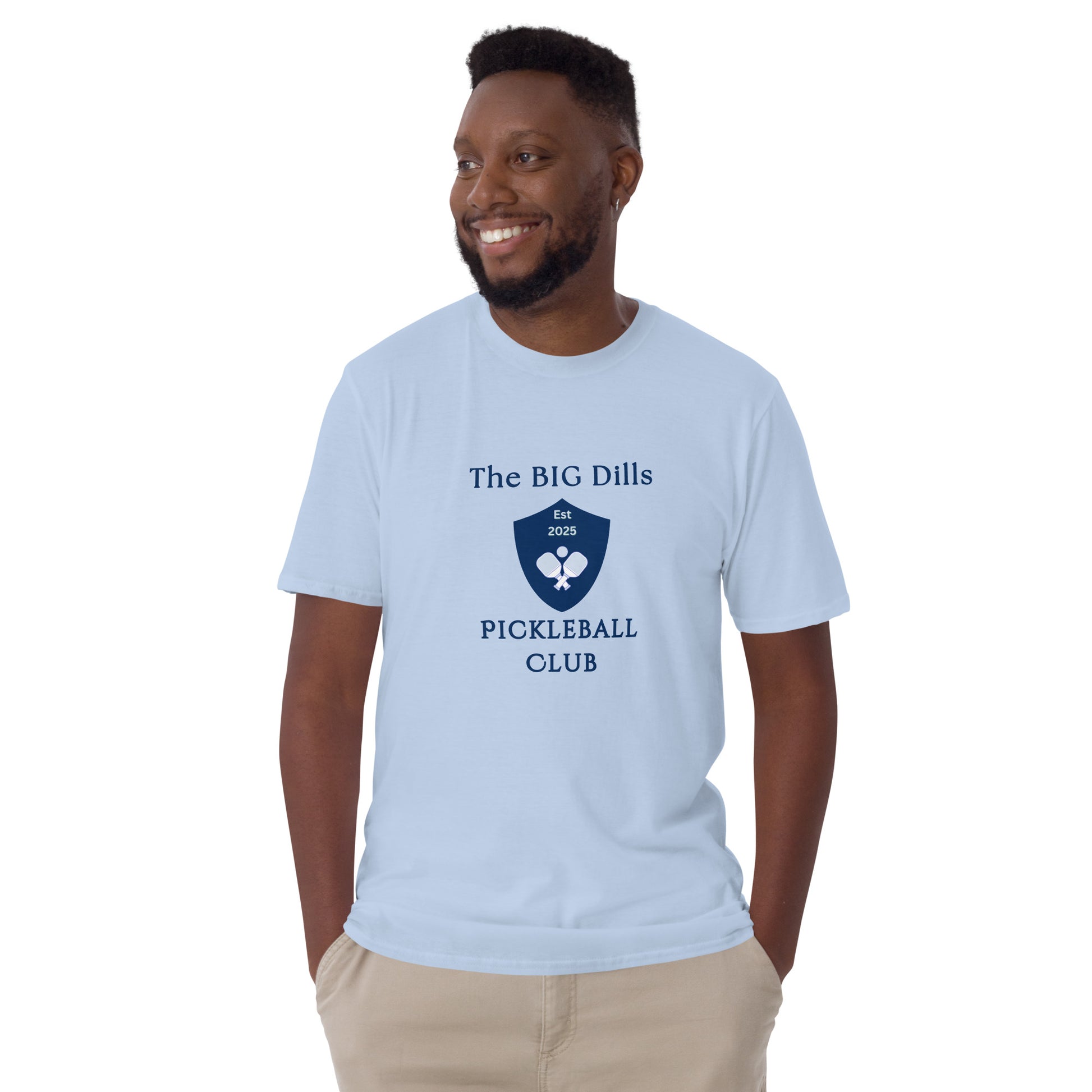 The Big Dills Pickleball Club Est 2025 Blue Design Unisex Tee by EraofInk