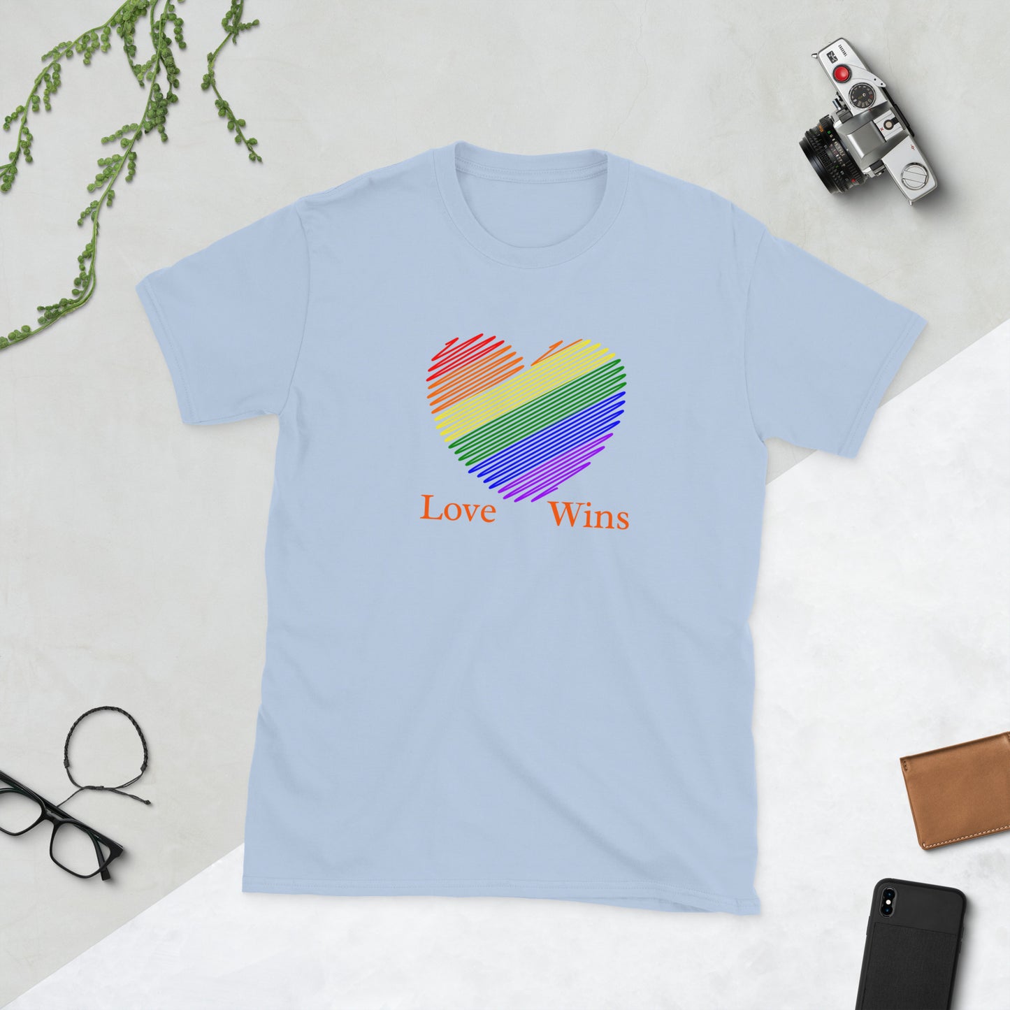 Love Wins LGBTQ+ Equality Love for All Unisex Tee by EraofInk