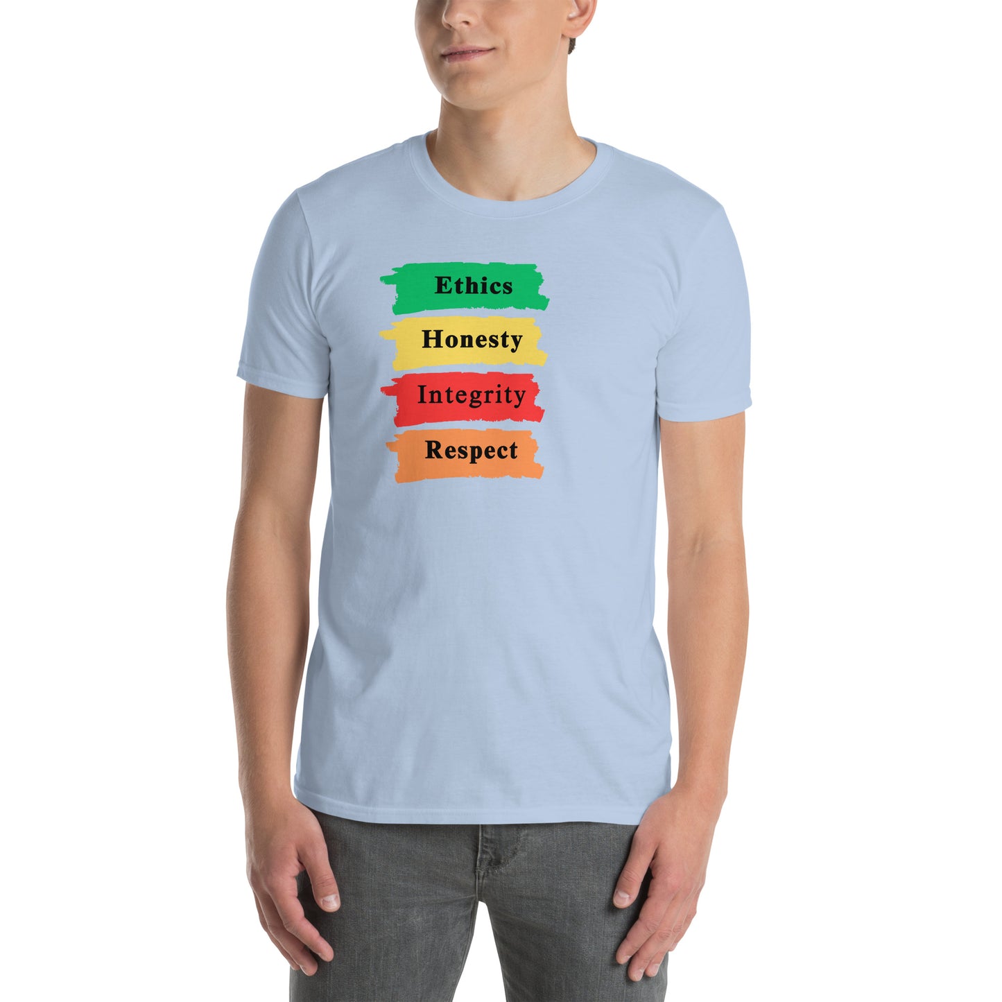 Core Values Ethics Honesty Integrity Respect Unisex Tee by EraofInk
