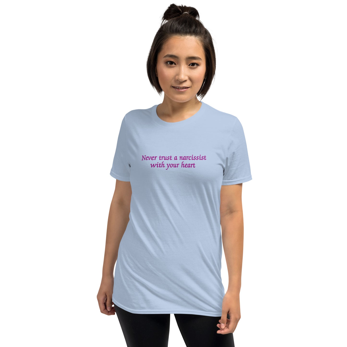 Never Trust a Narcissist with Your Heart Unisex Tee by EraofInk