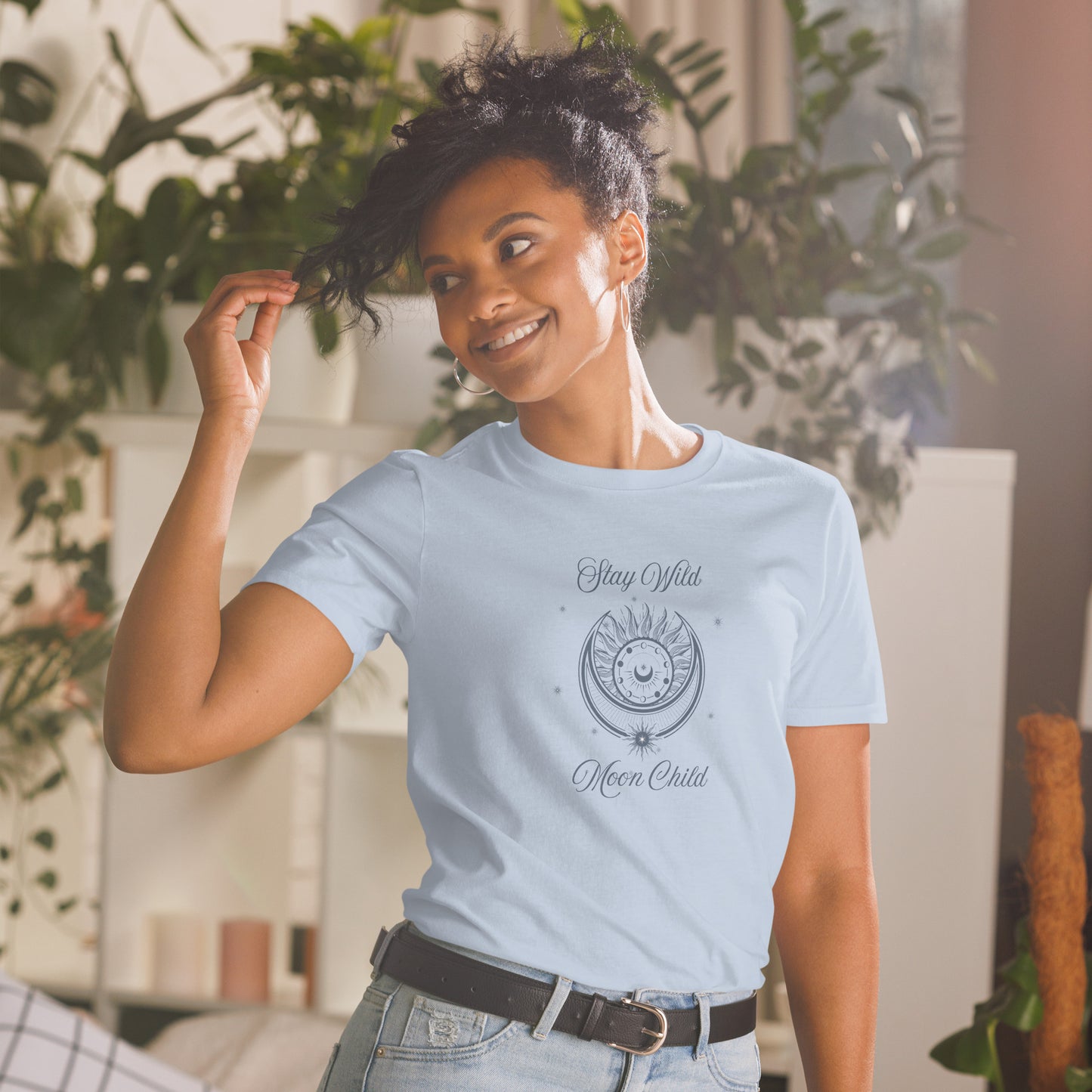 Stay Wild Moon Child Metaphysical Esoteric Lunar Celestial Tee Unisex by EraofInk