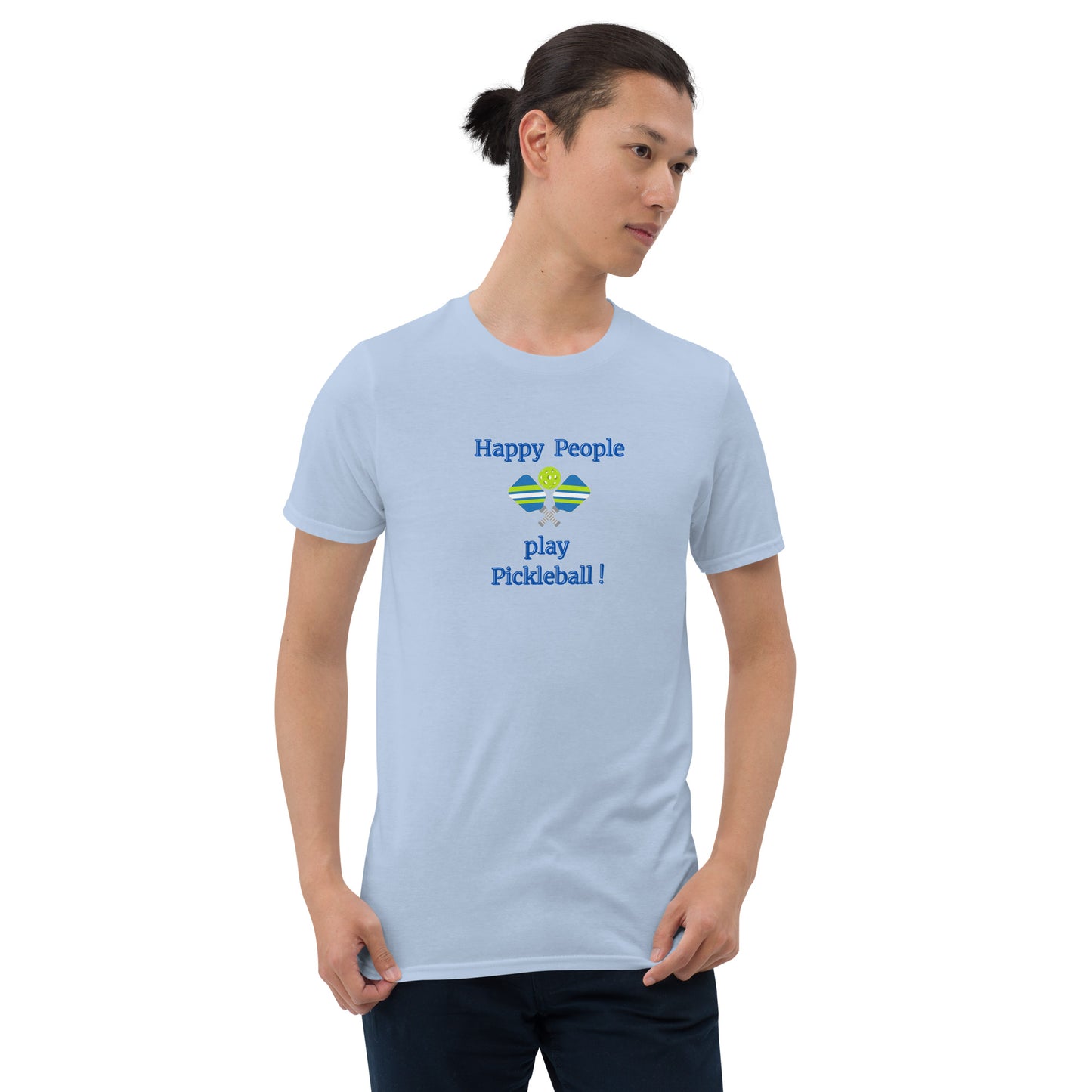 Happy People Play Pickleball Unisex Tee by EraofInk