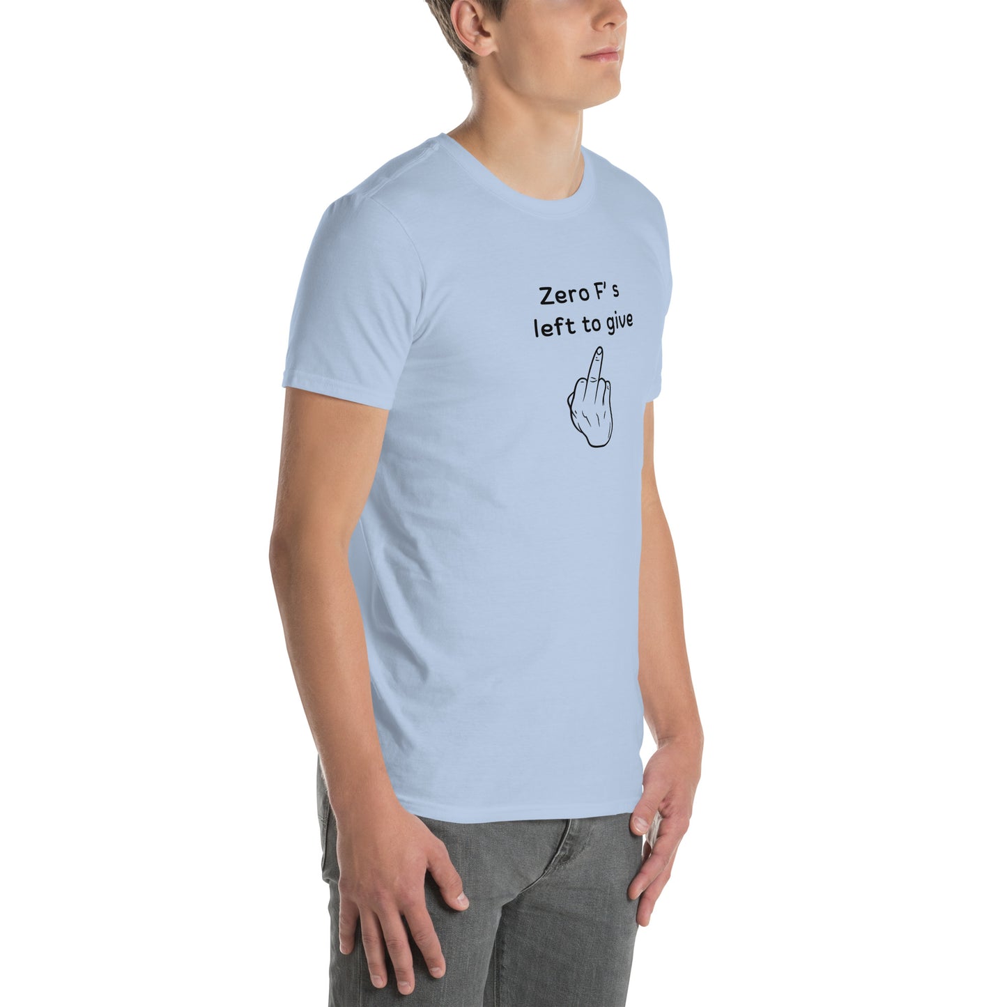 When You Just Don't Care Anymore Tee Zero F's Left to Give Unisex Tee by EraofInk