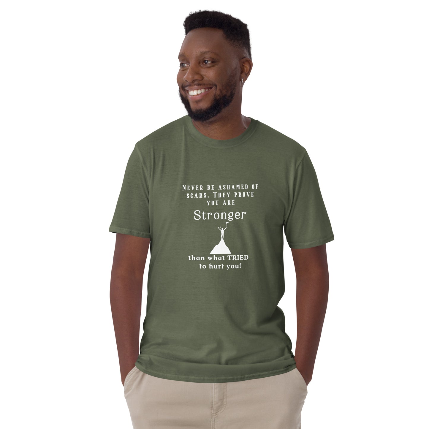 Never Be Ashamed of Scars. They Prove You are STRONGER than What TRIED to Hurt You Unisex Tee by RecreatingKrista