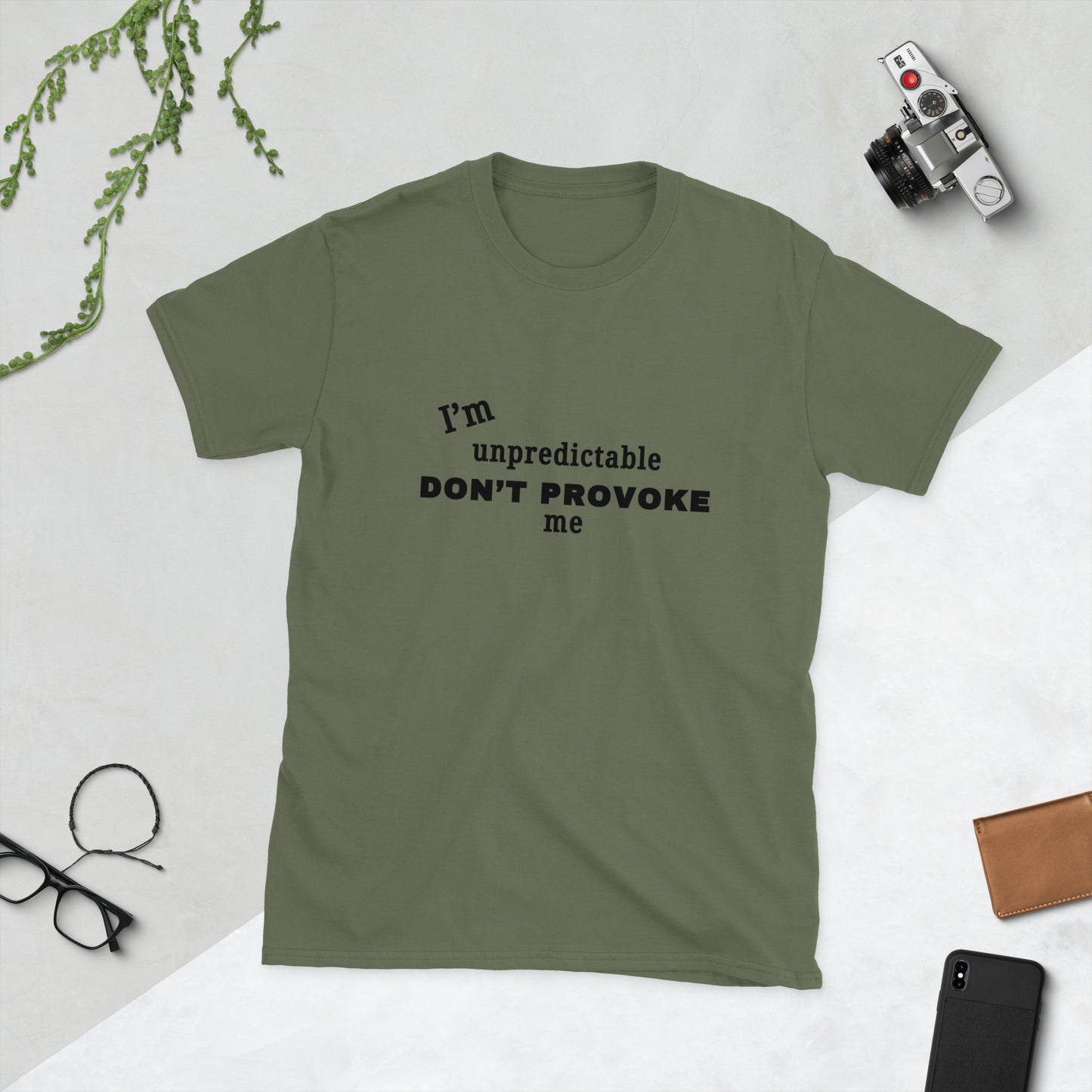 I'm Unpredictable Don't Provoke Me Unisex Tee by EraofInk