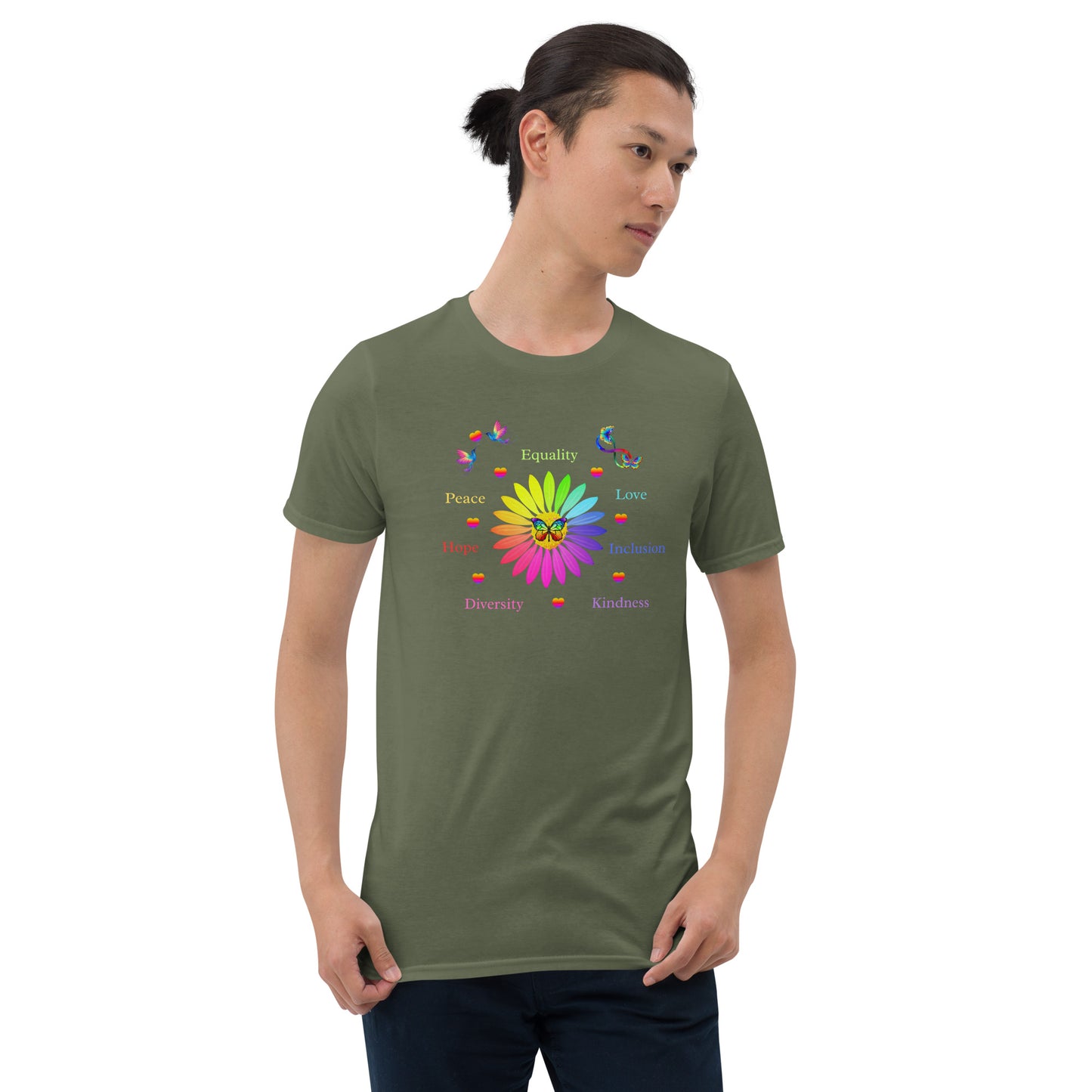 LGBTQ+ Unisex Tee Support Love for All Equality Love Inclusion Kindness... by EraofInk