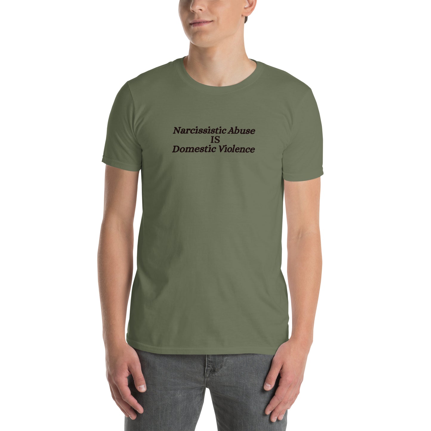 End Domestic Violence Narcissistic Abuse is DV Unisex Tee by EraofInk
