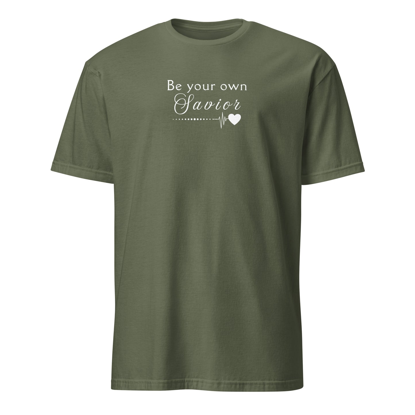 Be Your Own Savior Encouraging Motivational Inspirational Tee Unisex by EraofInk
