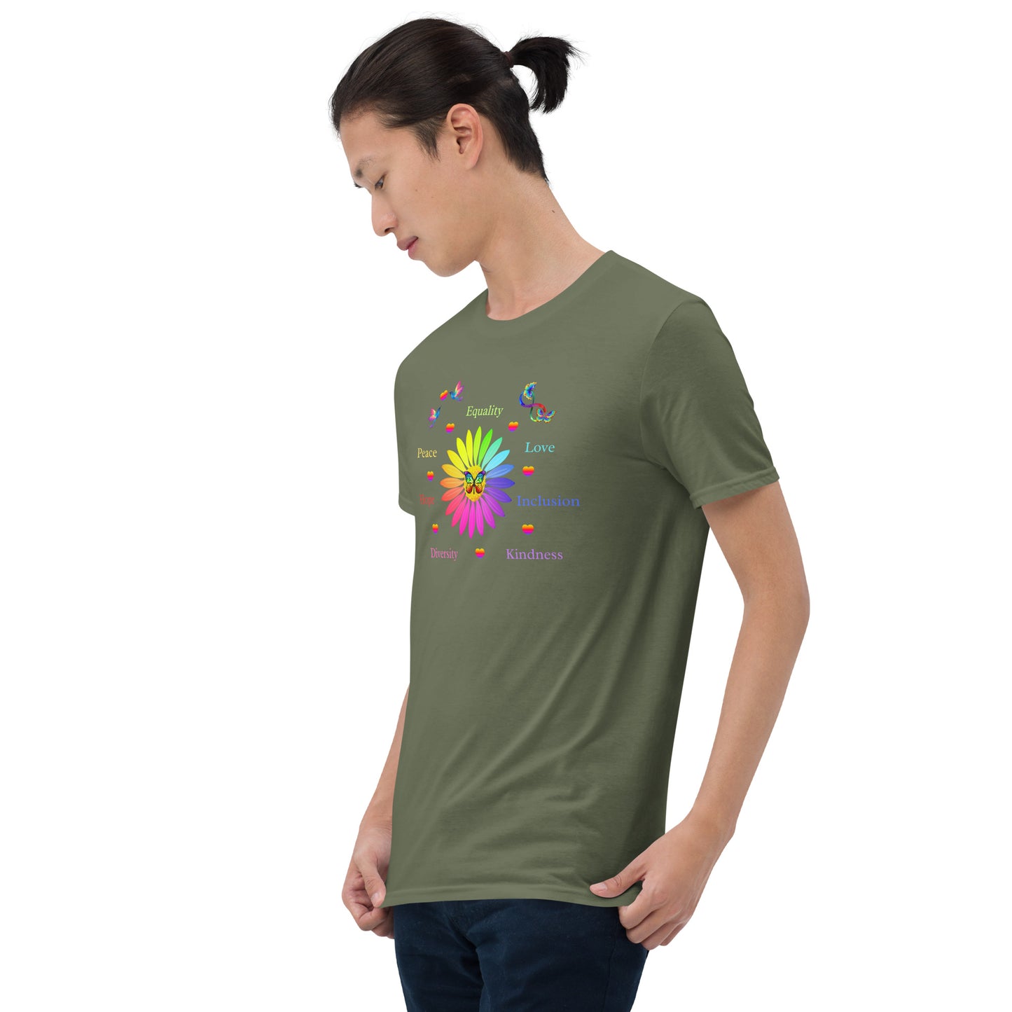 LGBTQ+ Unisex Tee Support Love for All Equality Love Inclusion Kindness... by EraofInk