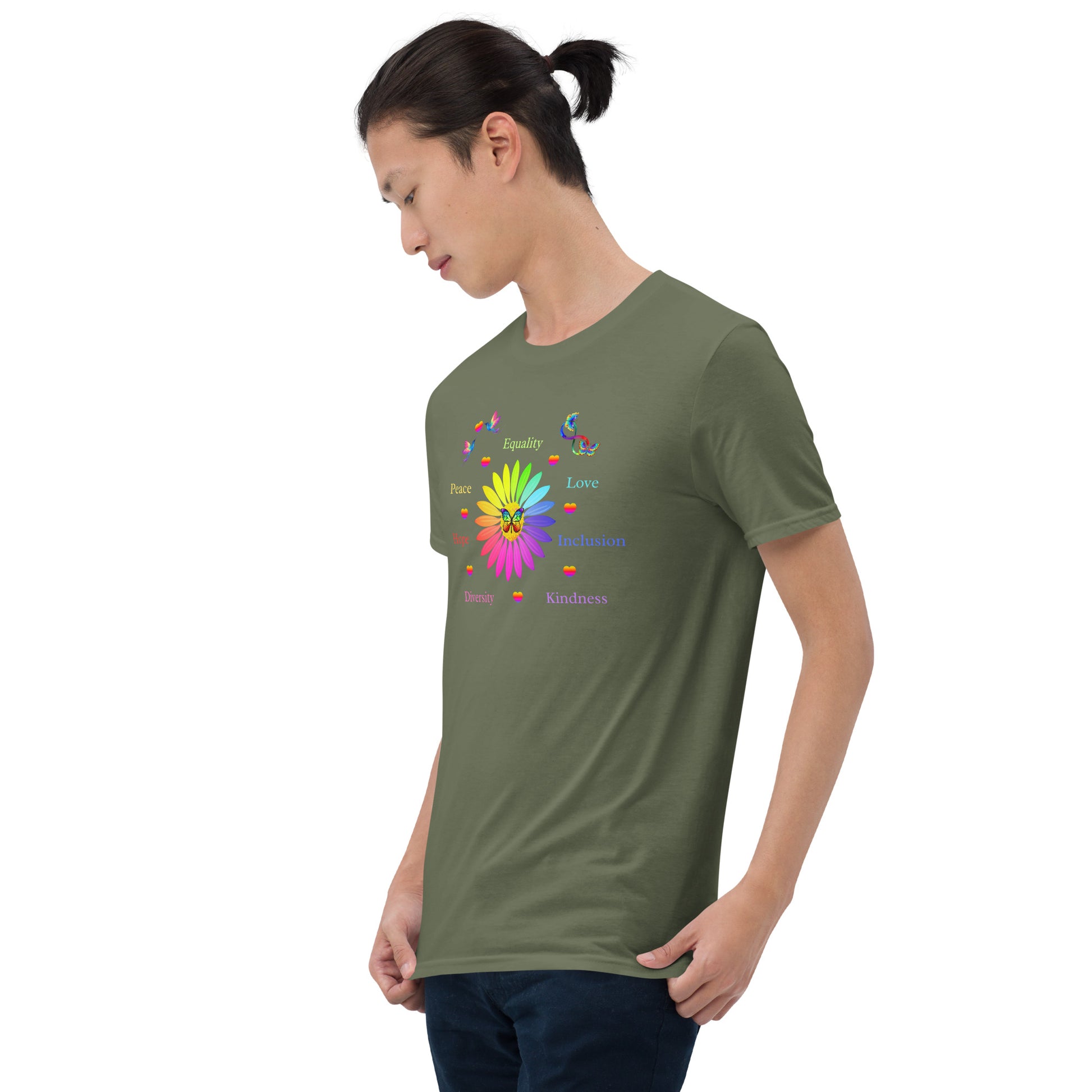 LGBTQ+ Unisex Tee Support Love for All Equality Love Inclusion Kindness... by EraofInk