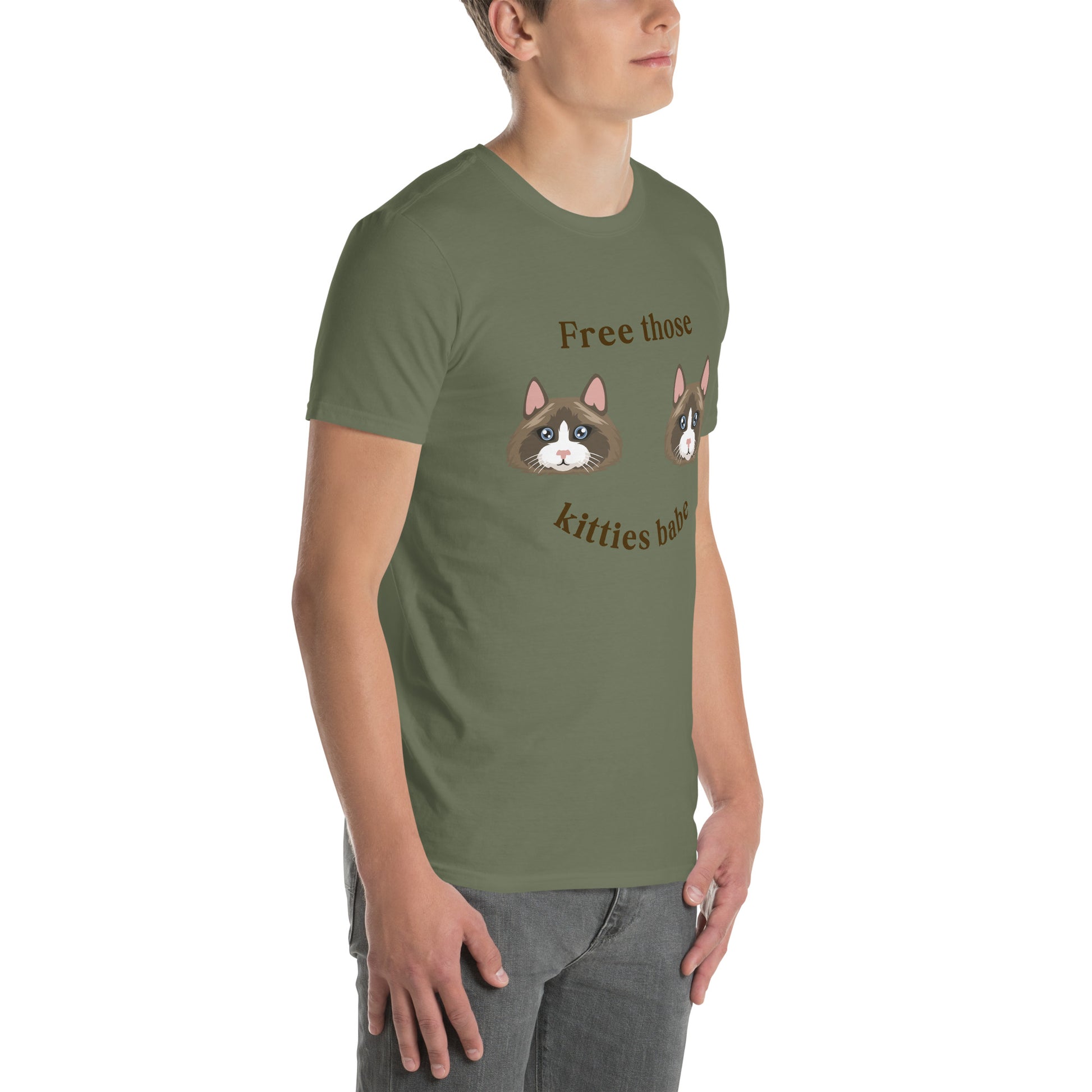 Free Those Kitties Babe Unisex Tee by EraofInk