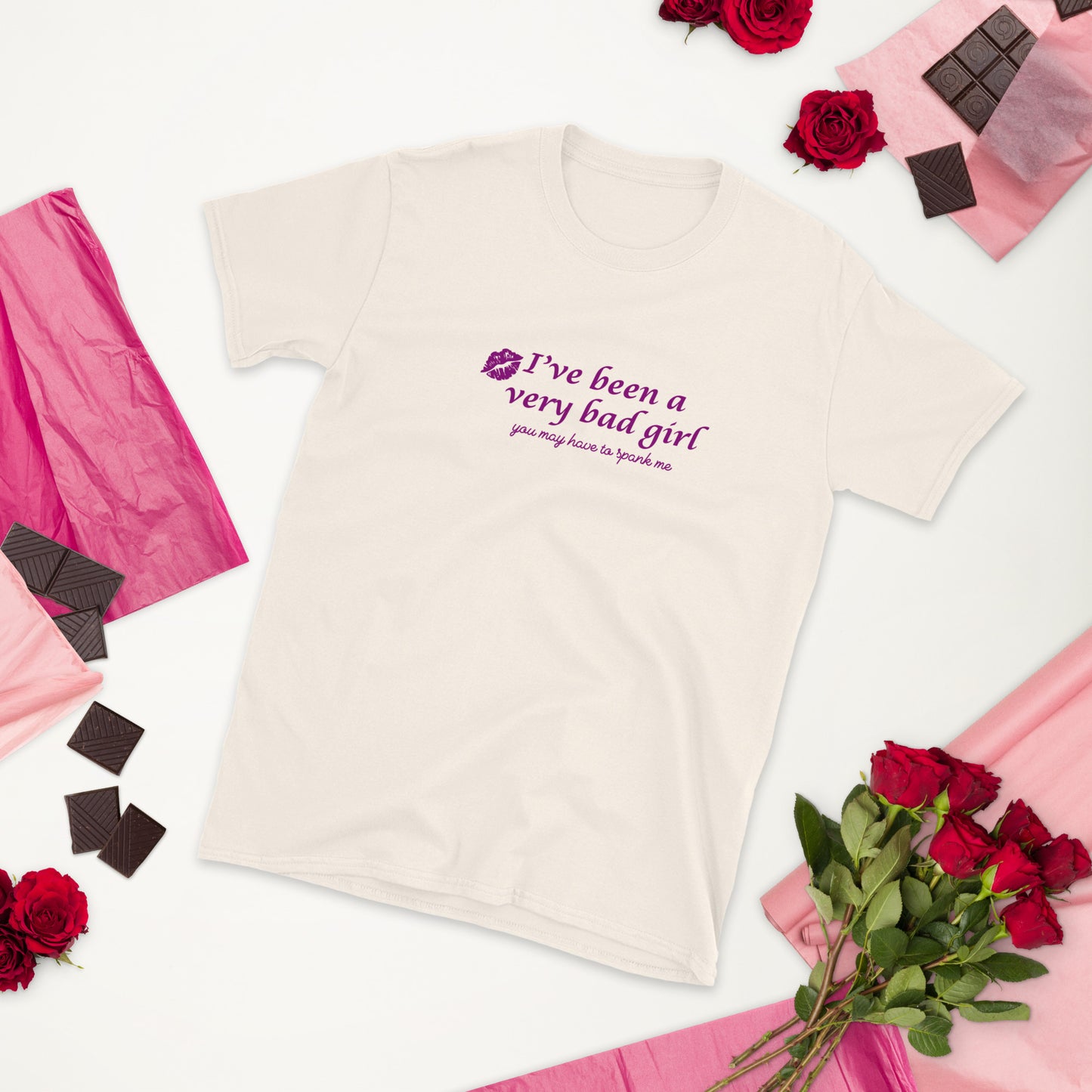 I've Been A Very Bad Girl You Might Have To Spank Me Unisex Tee by EraofInk