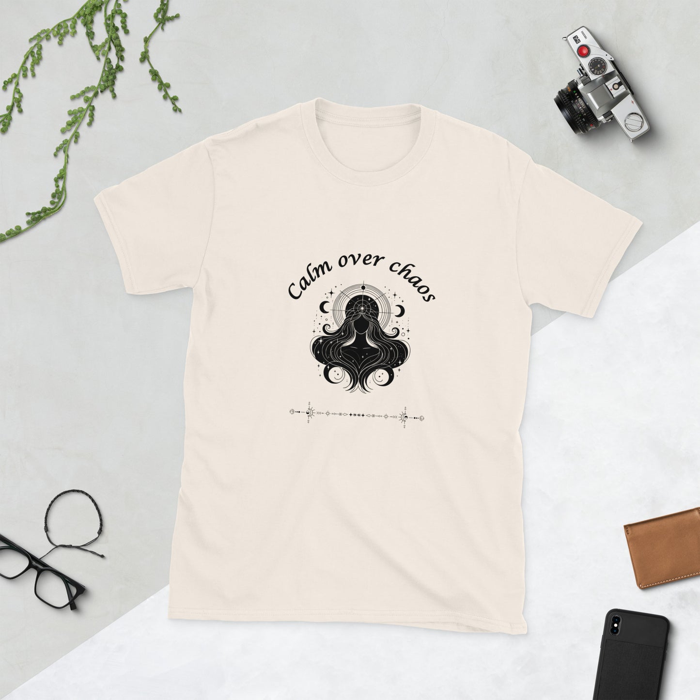 Calm Over Chaos Unisex Tee by EraofInk