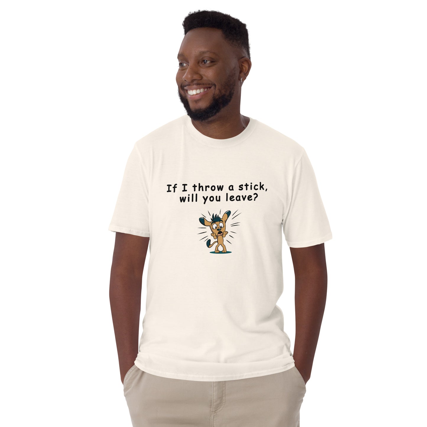 The Leave Me Alone Tee - If I Throw a Stick Will You Leave? Unisex Tee by EraofInk