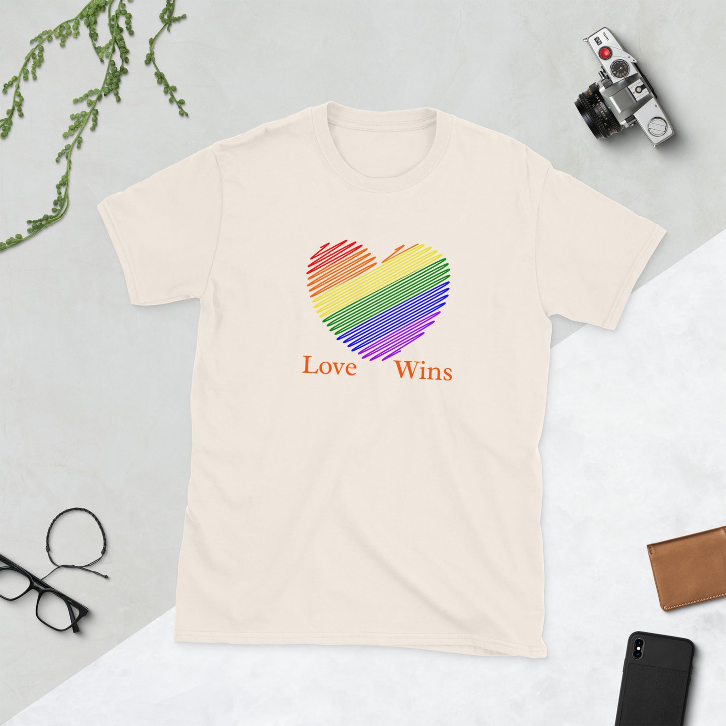Love Wins LGBTQ+ Equality Love for All Unisex Tee by EraofInk