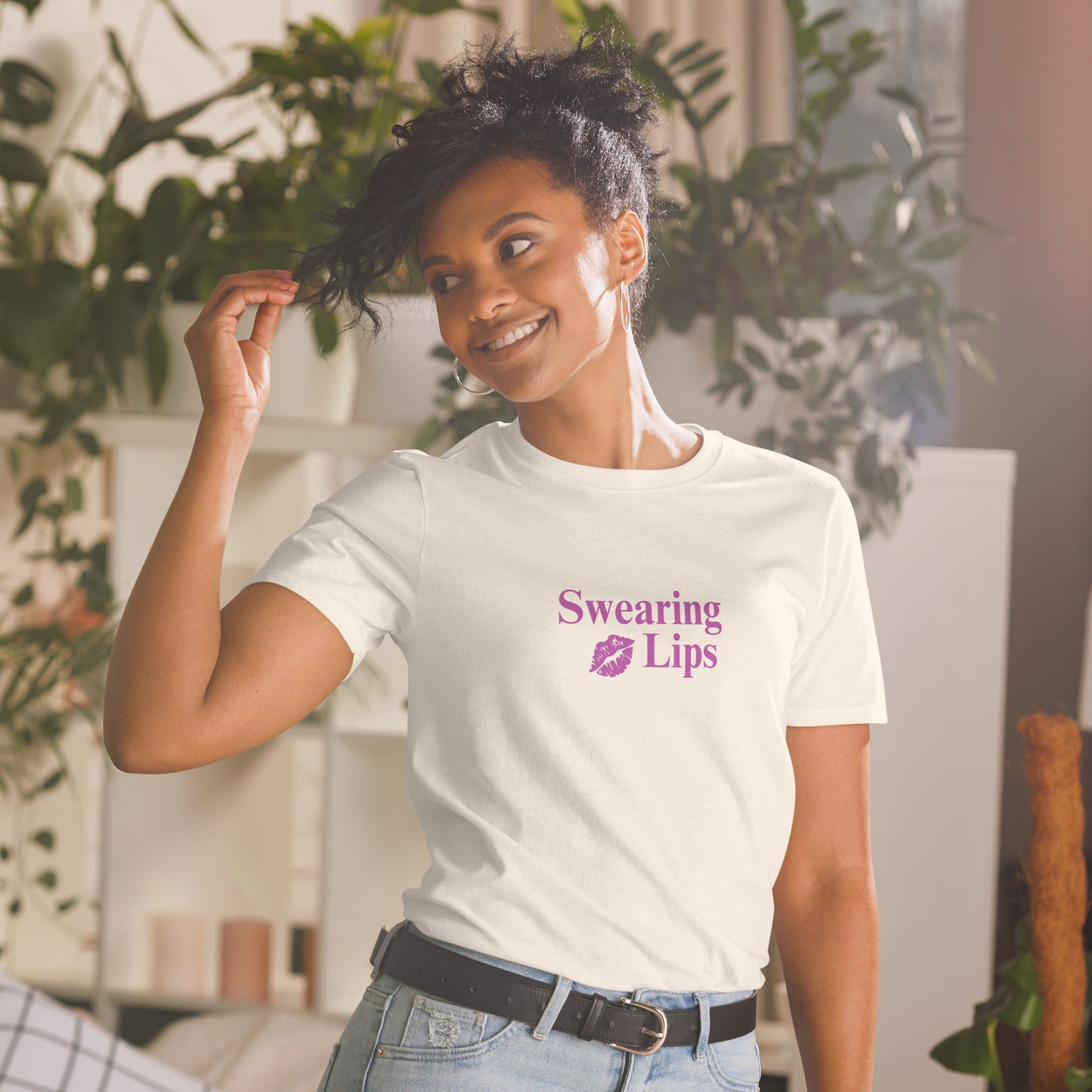 Swearing Lips Unisex Tee by EraofInk