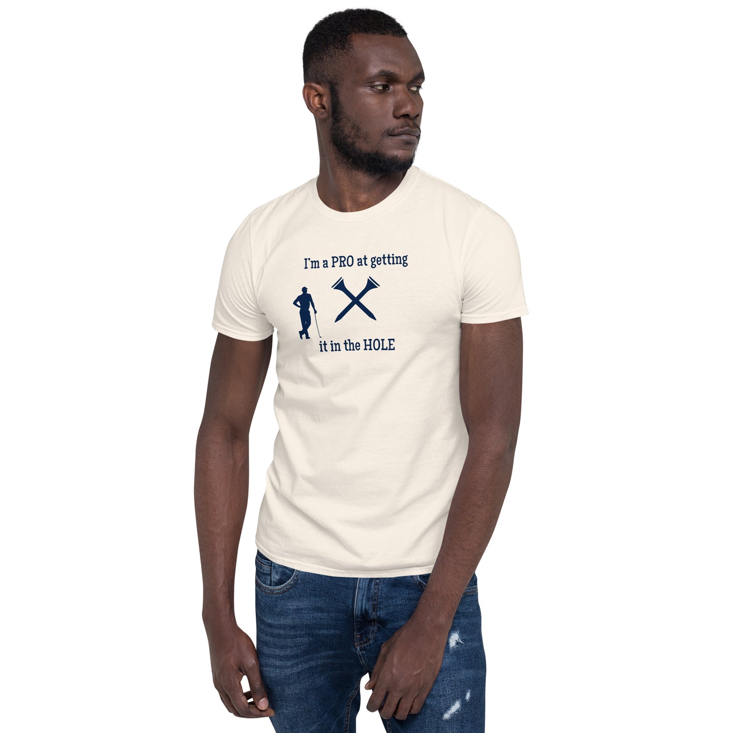 Hit the Course with Humor I'm a Pro at Getting It In The Hole Unisex Tee by EraofInk