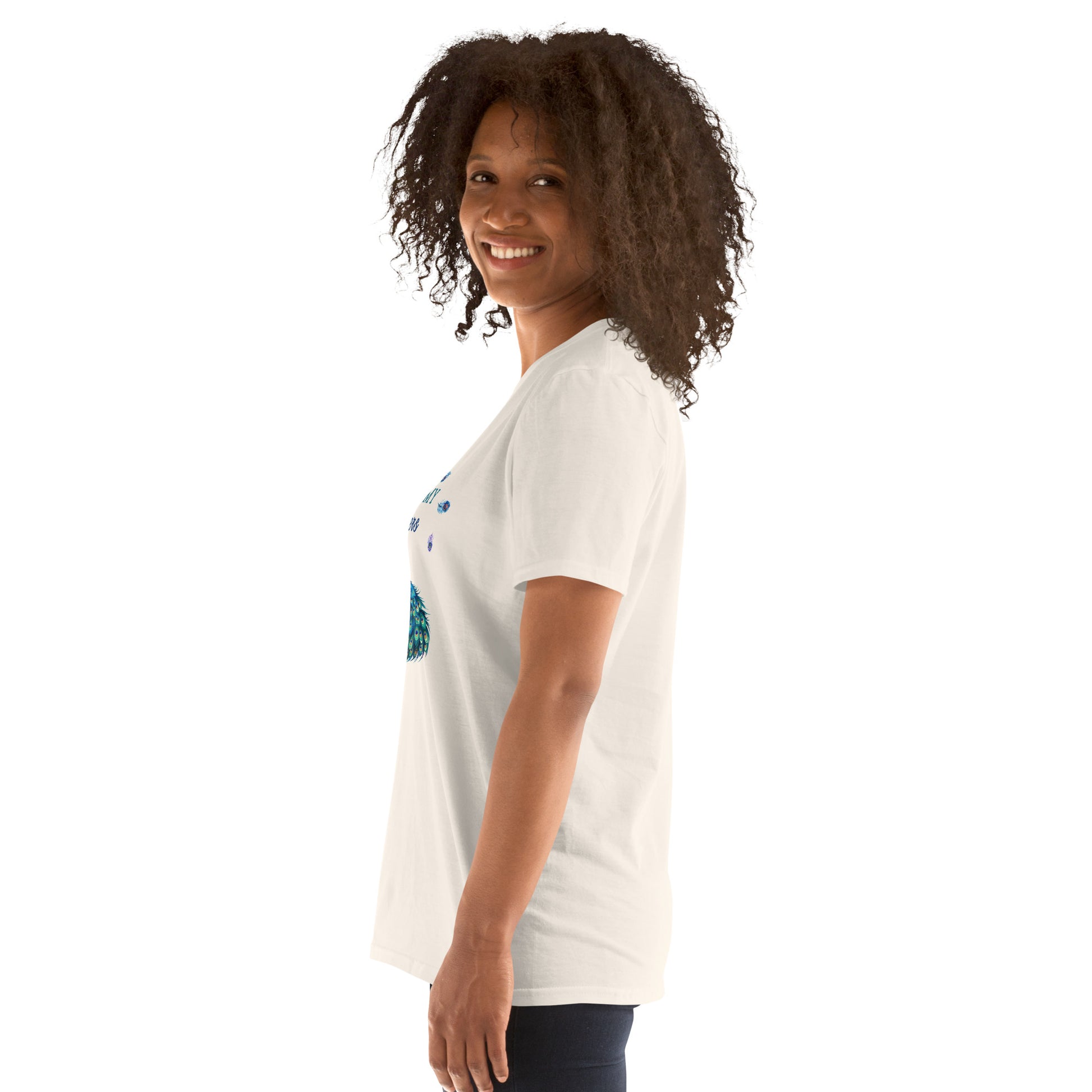 Beautiful Peacock Don't Ruffle My Feathers Unisex Tee by EraofInk
