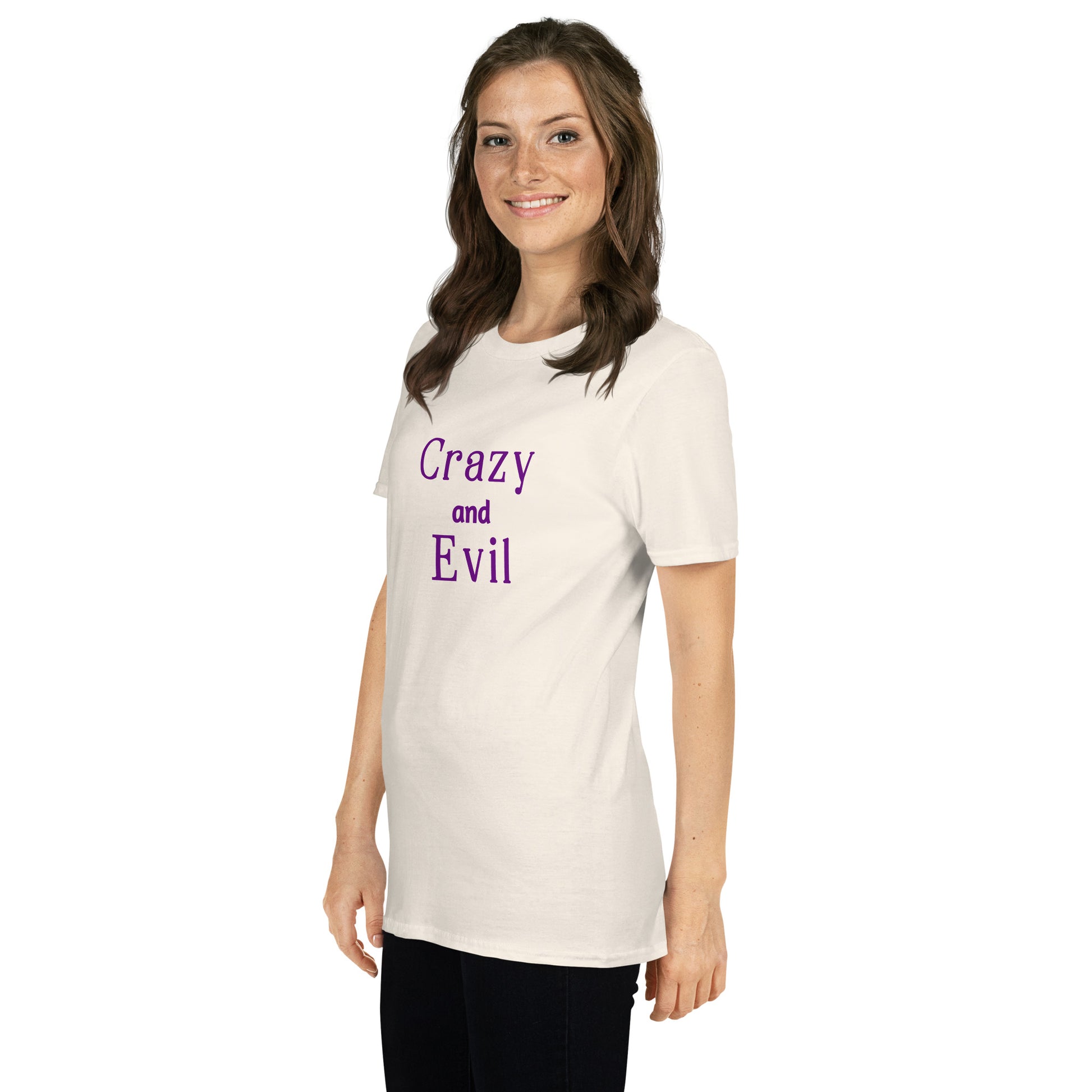 Crazy and Evil Unisex Tee by EraofInk