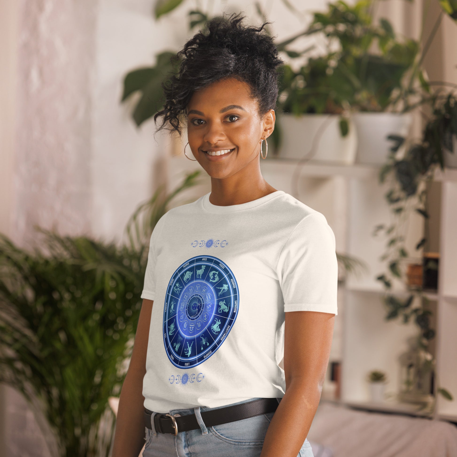 Astrological Chart Zodiac Birth Chart Unisex Tee by EraofInk