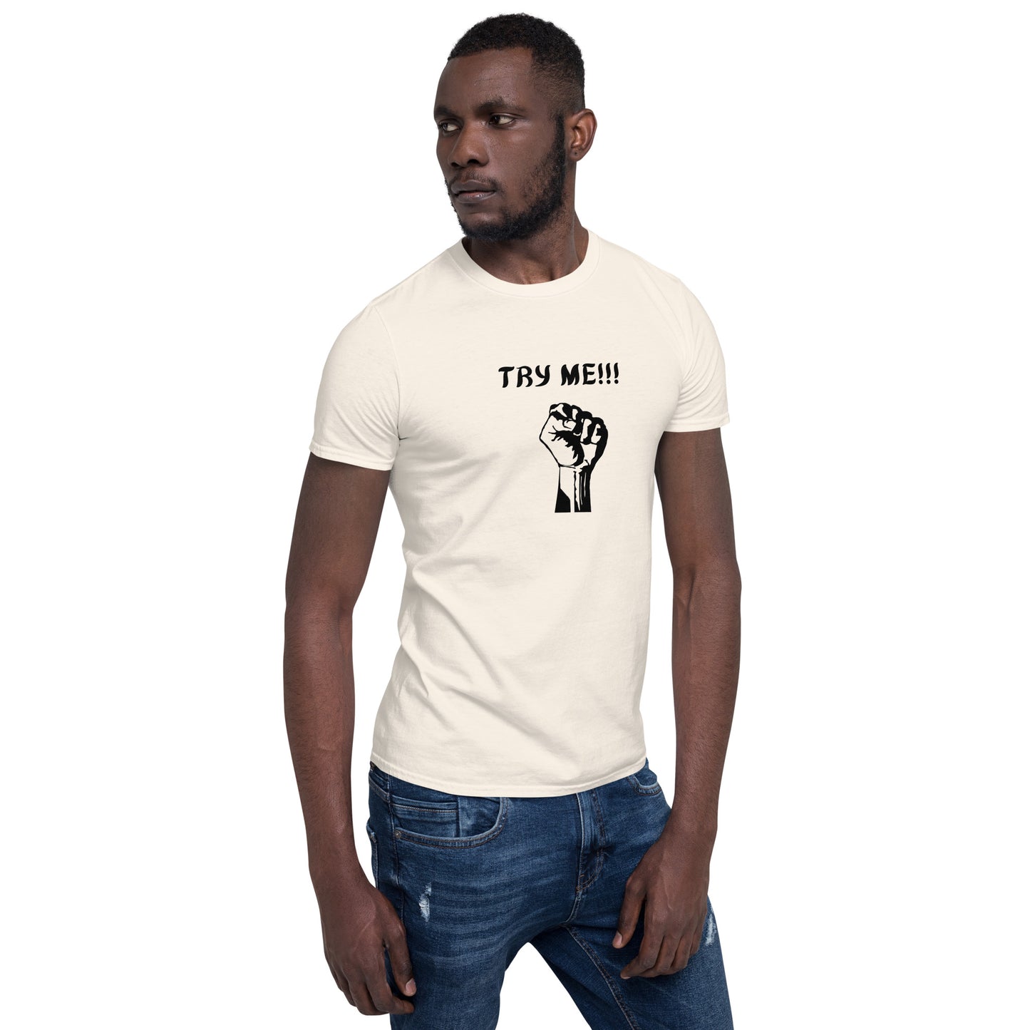 Try Me!! Unisex Tee by EraofInk