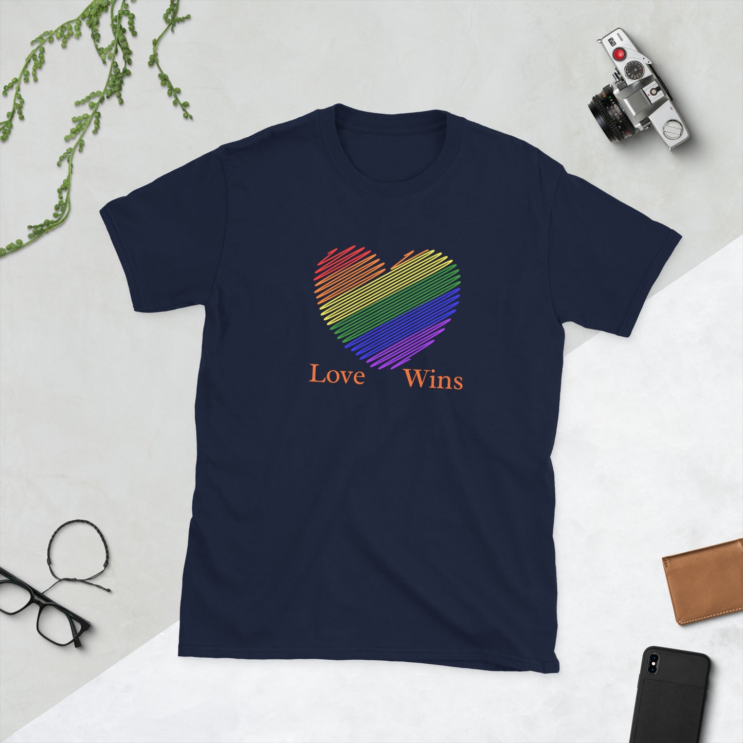 Love Wins LGBTQ+ Equality Love for All Unisex Tee by EraofInk