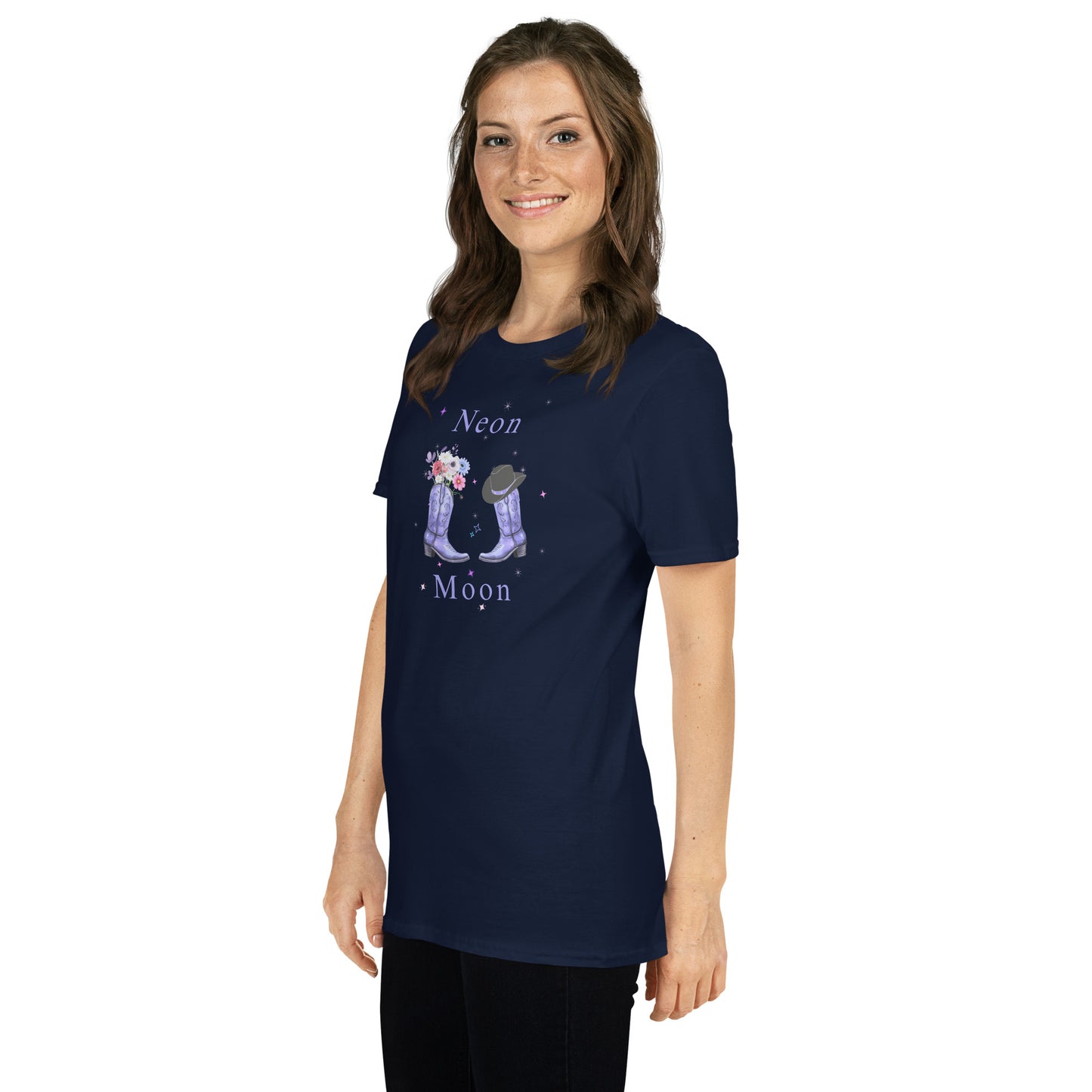 Neon Moon Unisex Tee by EraofInk
