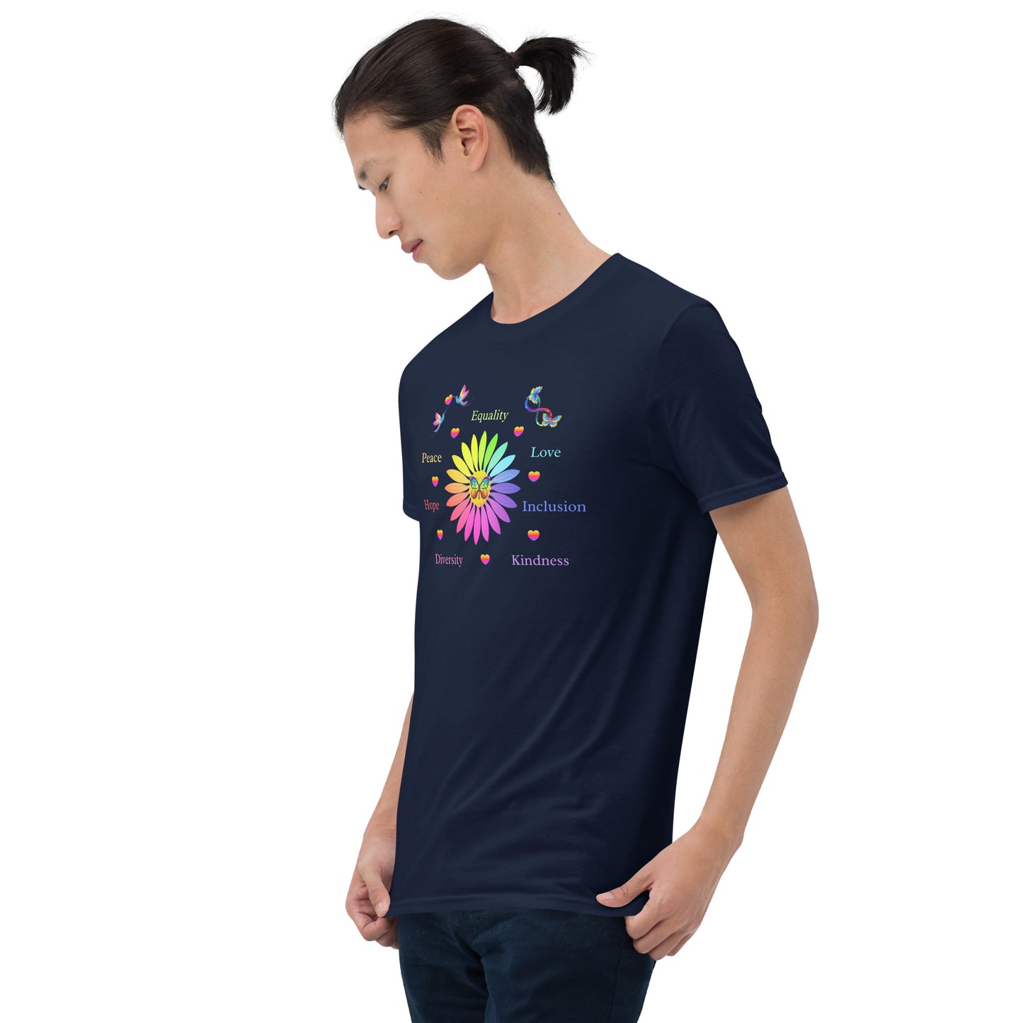 LGBTQ+ Unisex Tee Support Love for All Equality Love Inclusion Kindness... by EraofInk