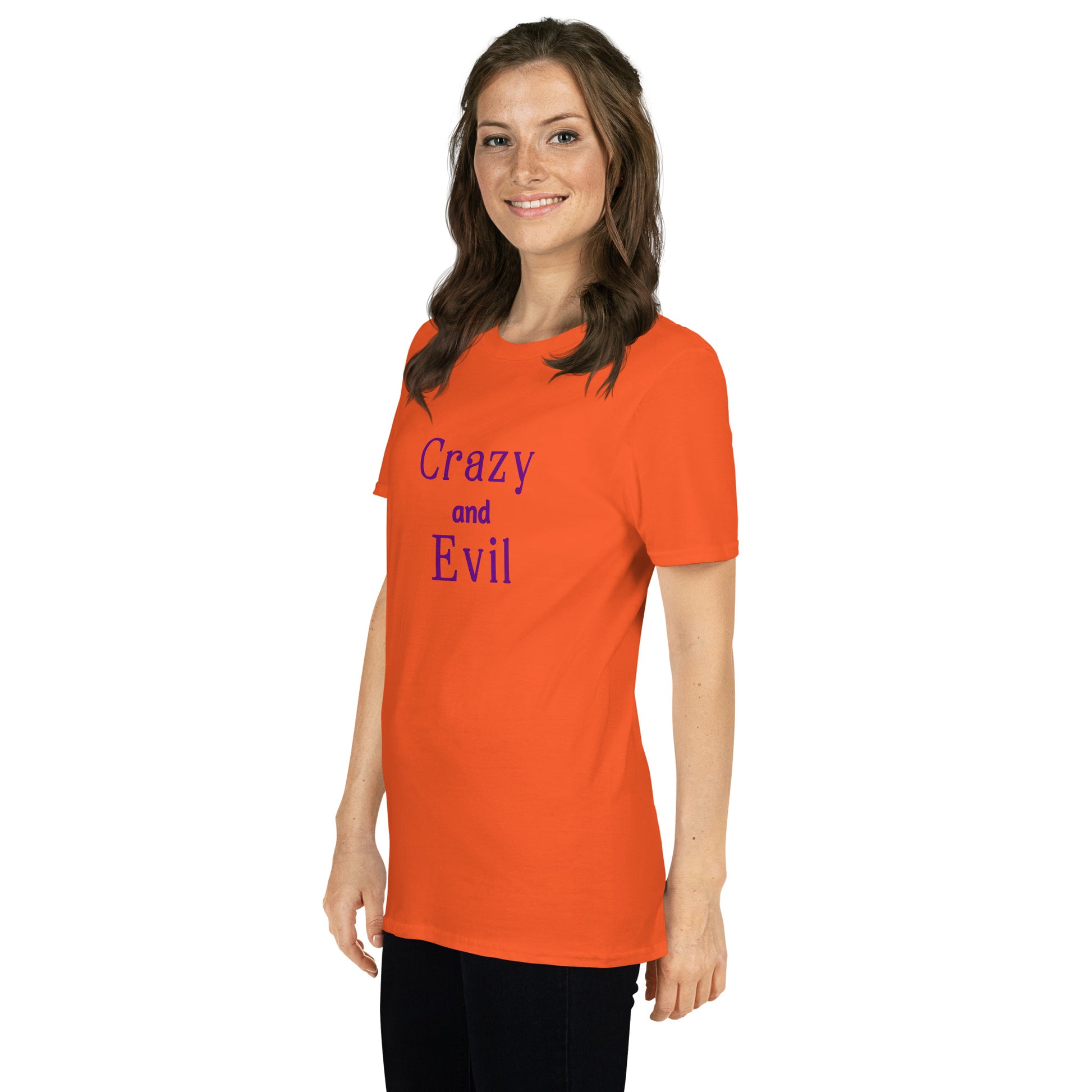 Crazy and Evil Unisex Tee by EraofInk