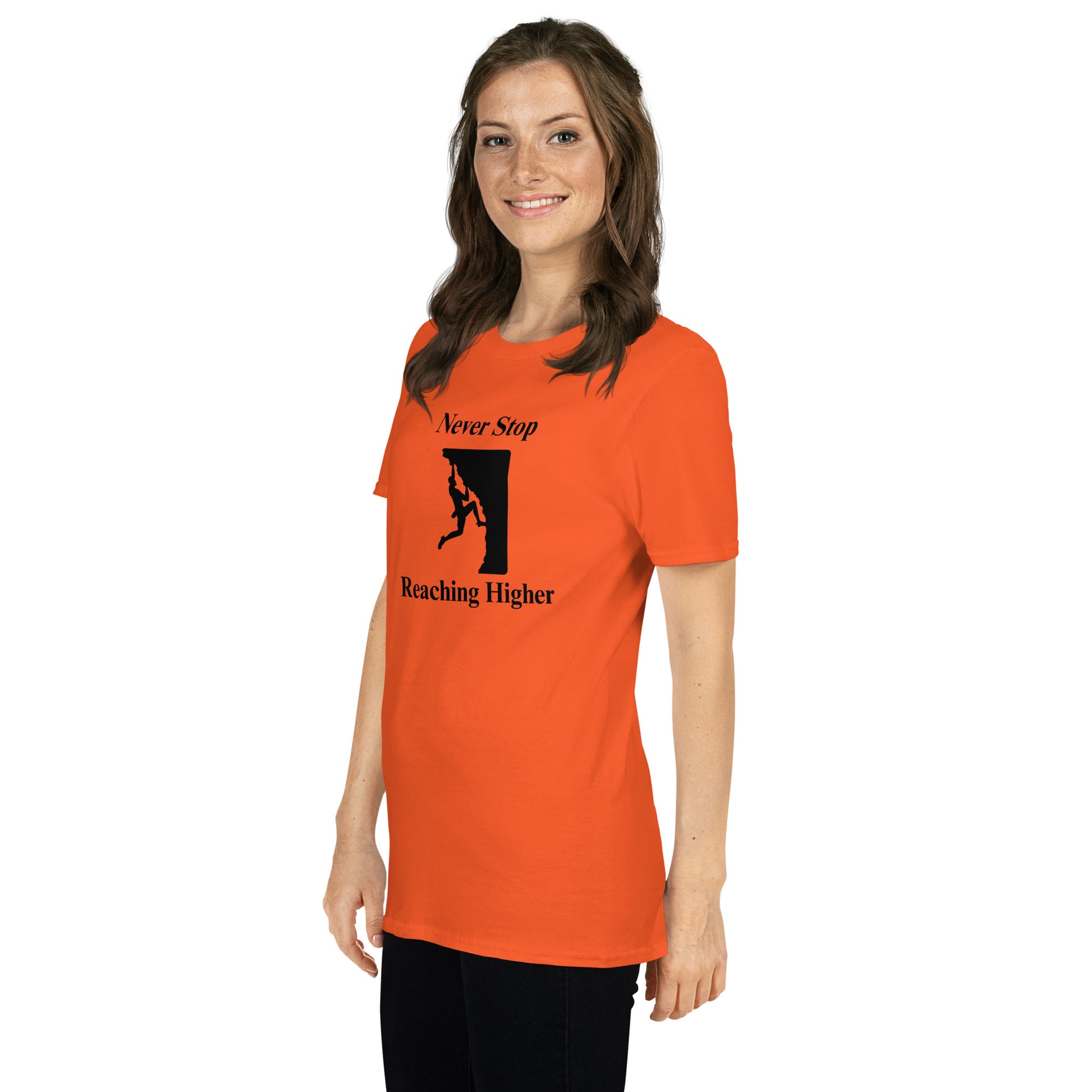 Never Stop Reaching Higher Unisex Tee by EraofInk