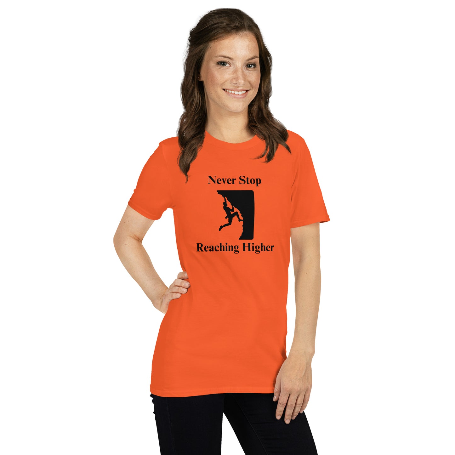 Never Stop Reaching Higher Unisex Tee by EraofInk