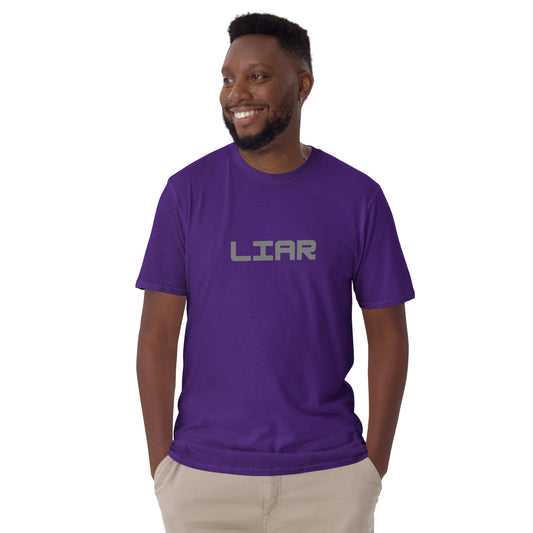 For the Guy Who Just Can't Tell the Truth to Save His Life - Liar Unisex Tee by EraofInk