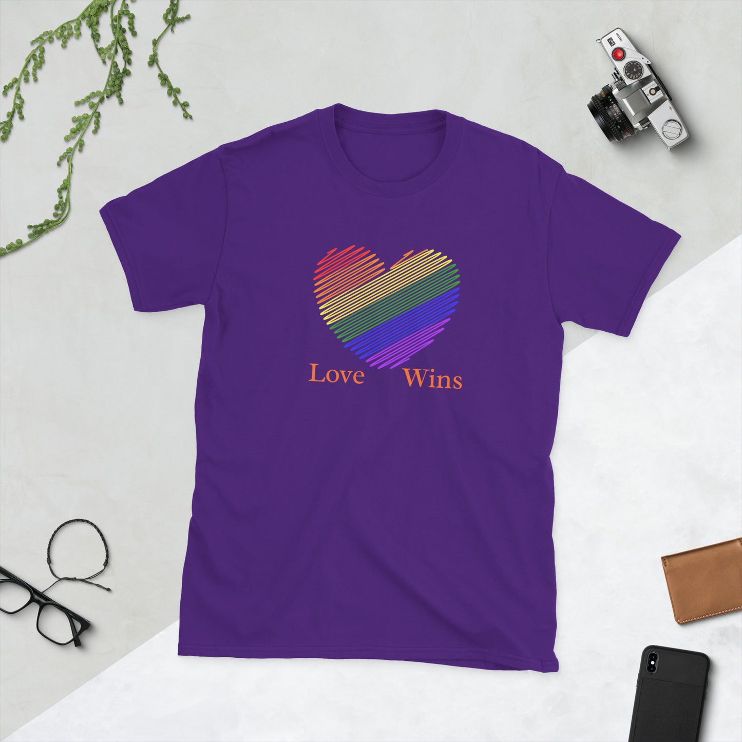 Love Wins LGBTQ+ Equality Love for All Unisex Tee by EraofInk