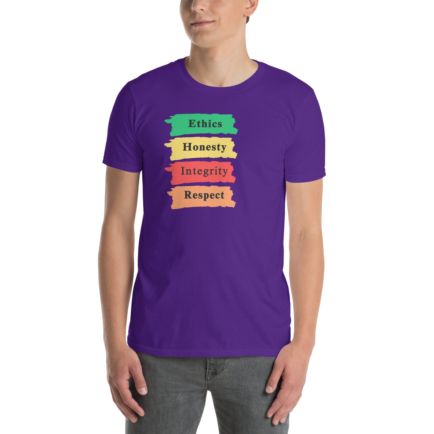 Core Values Ethics Honesty Integrity Respect Unisex Tee by EraofInk
