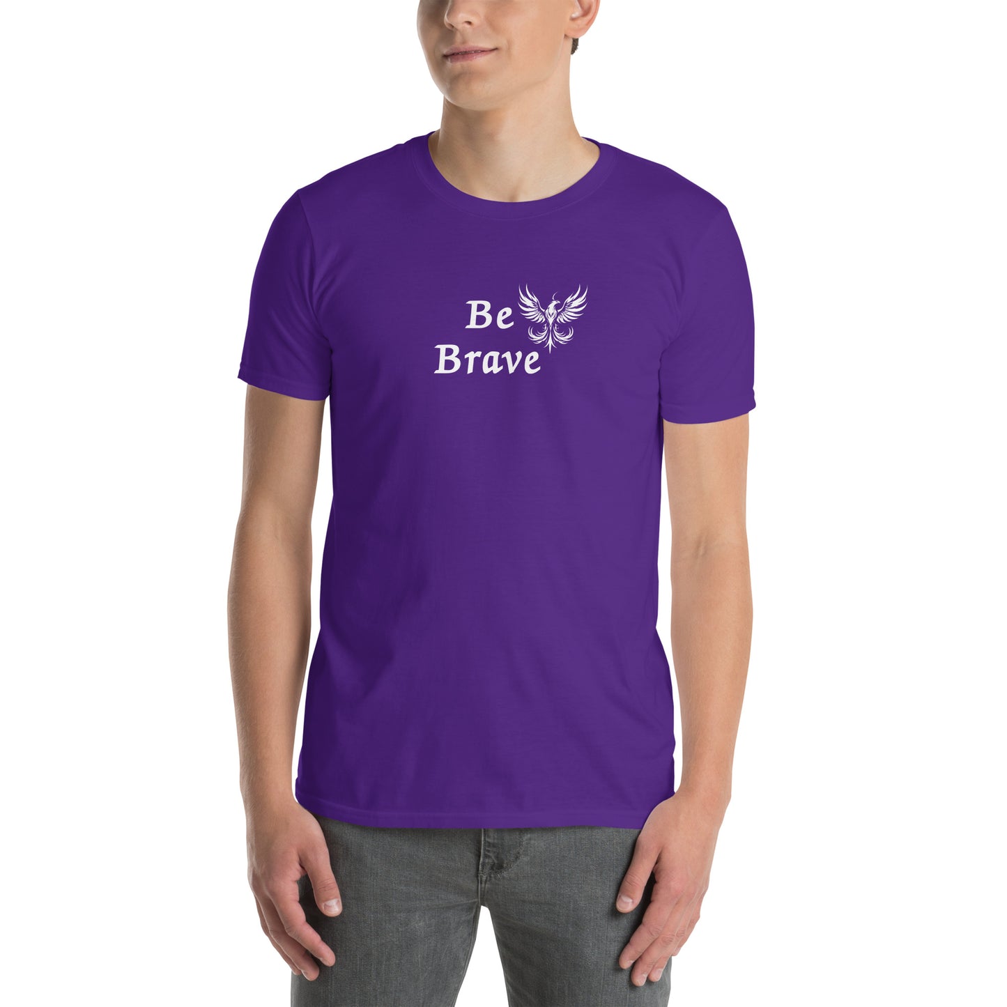 Be Brave Rising Phoenix Unisex Tee by EraofInk