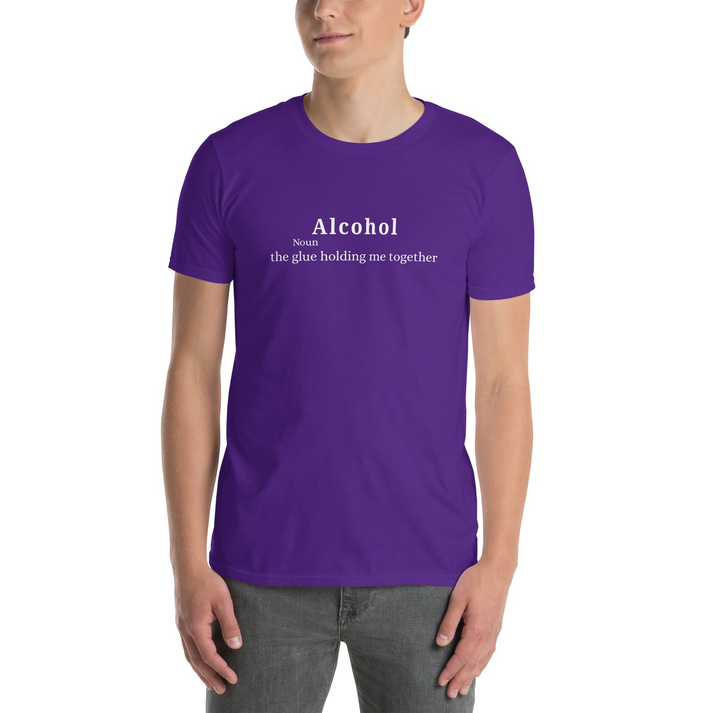 Because Some Days Just Suck Alcohol The Glue Holding Me Together Unisex Tee by EraofInk