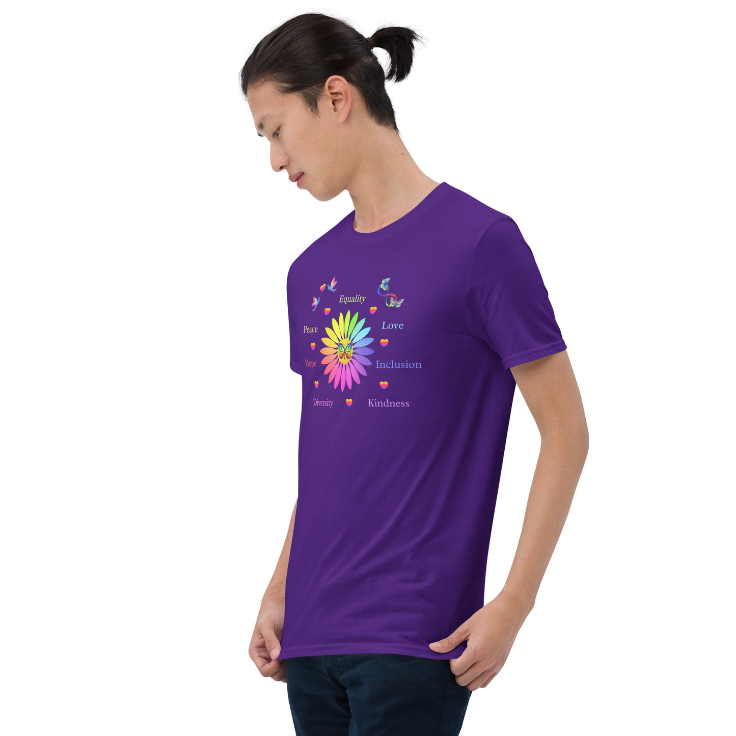 LGBTQ+ Unisex Tee Support Love for All Equality Love Inclusion Kindness... by EraofInk