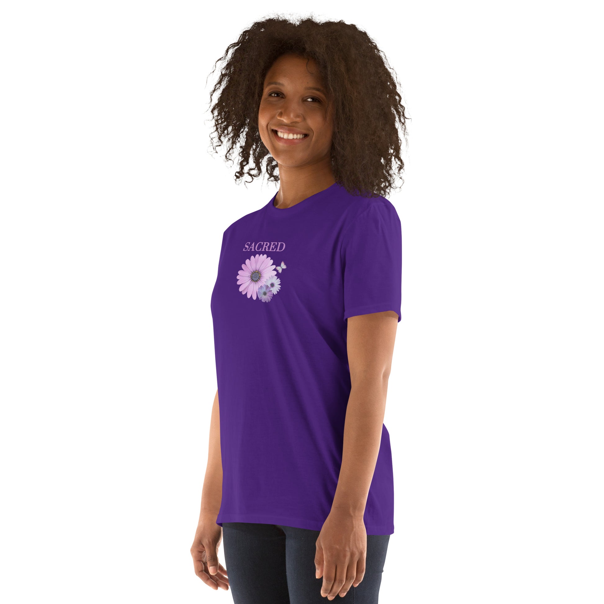Sacred Floral Design Unisex Tee by EraofInk