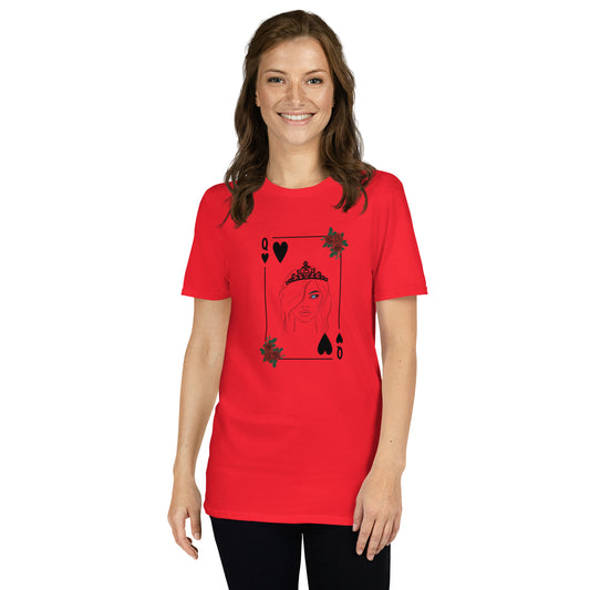 Blue Eyed Queen of Hearts Unisex Tee by EraofInk
