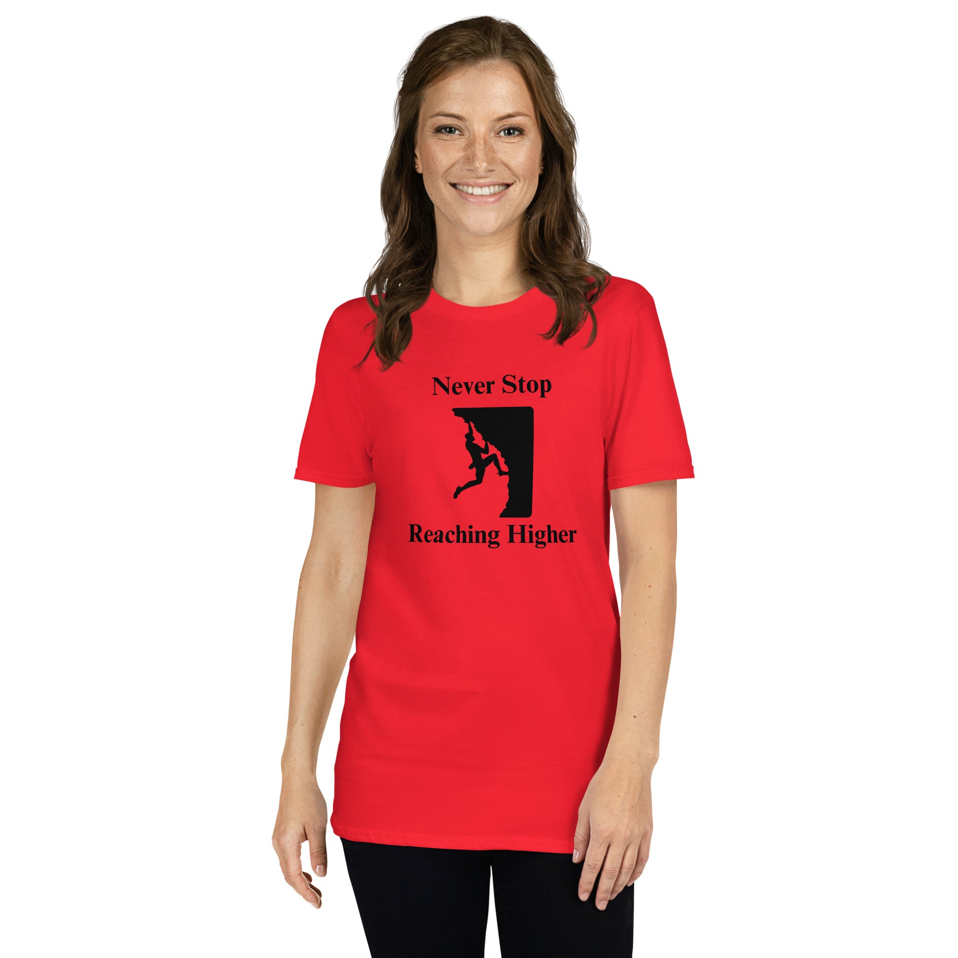 Never Stop Reaching Higher Unisex Tee by EraofInk